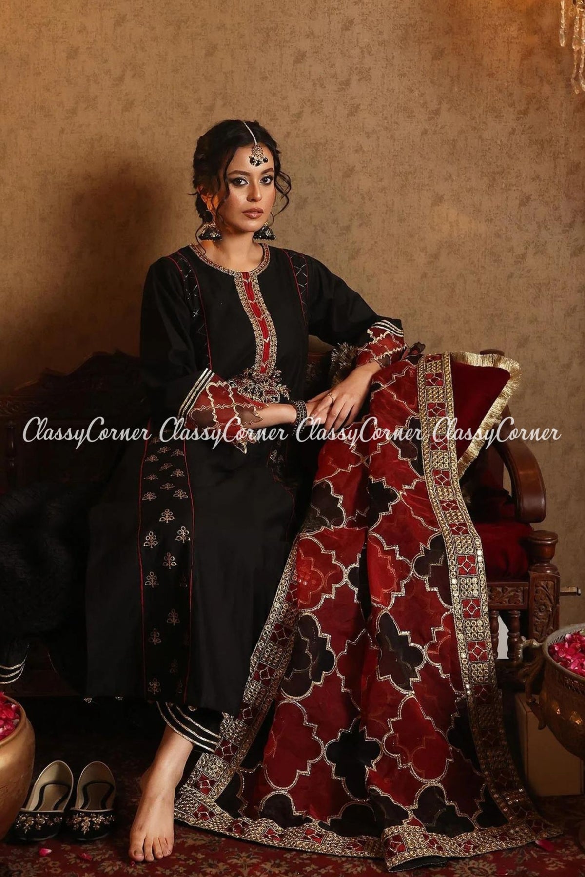 Pakistani wedding Sharara suits