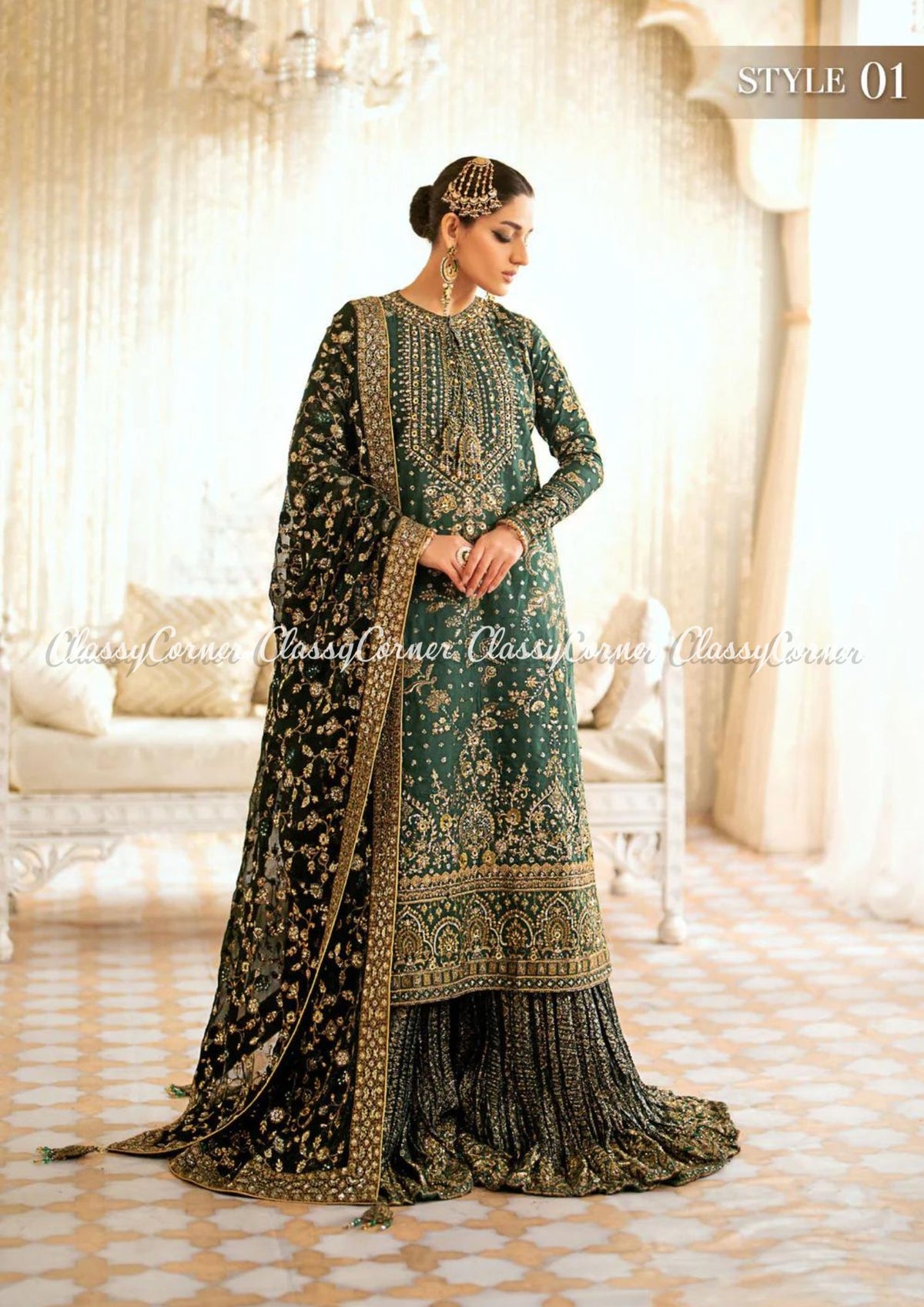 Pakistani wedding Gharara Sharara