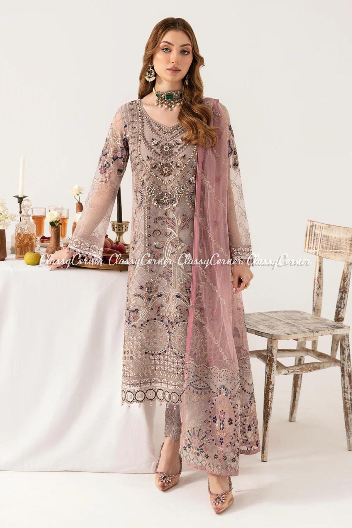 formal dress for pakistani wedding 