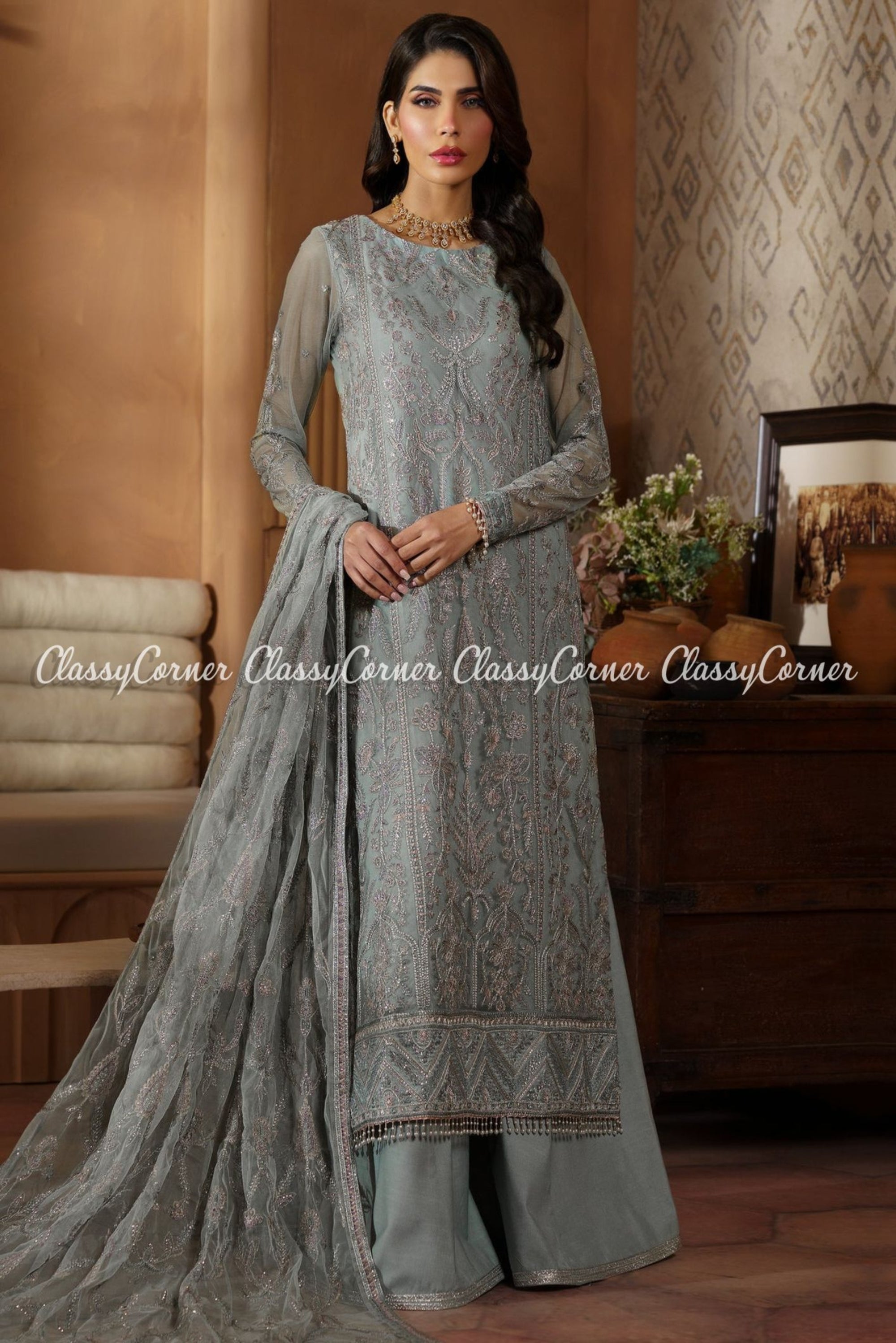 Pakistani Party Wear Sharara Dresses