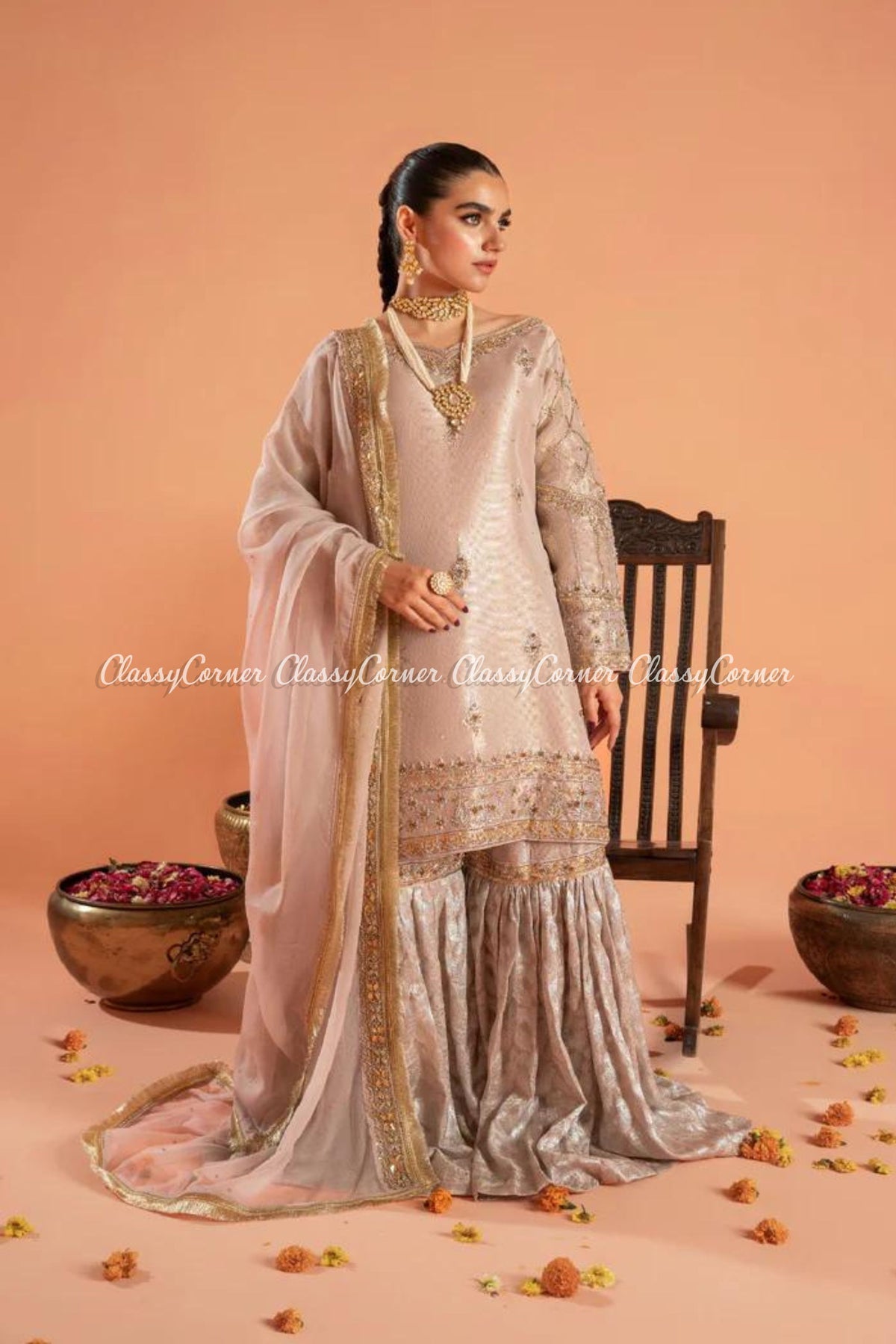 Traditional Pakistani Wedding Gharara