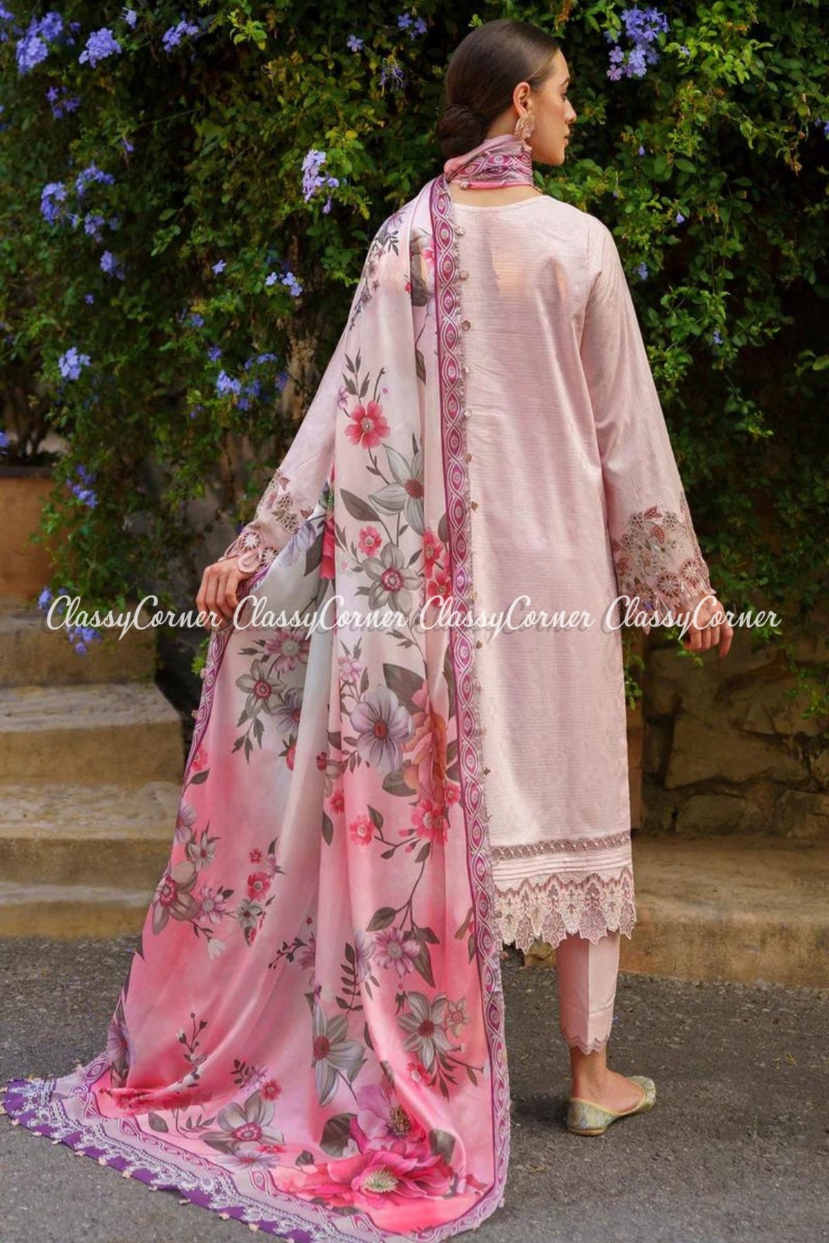 Pink Lawn Pakistani Salwar Kameez