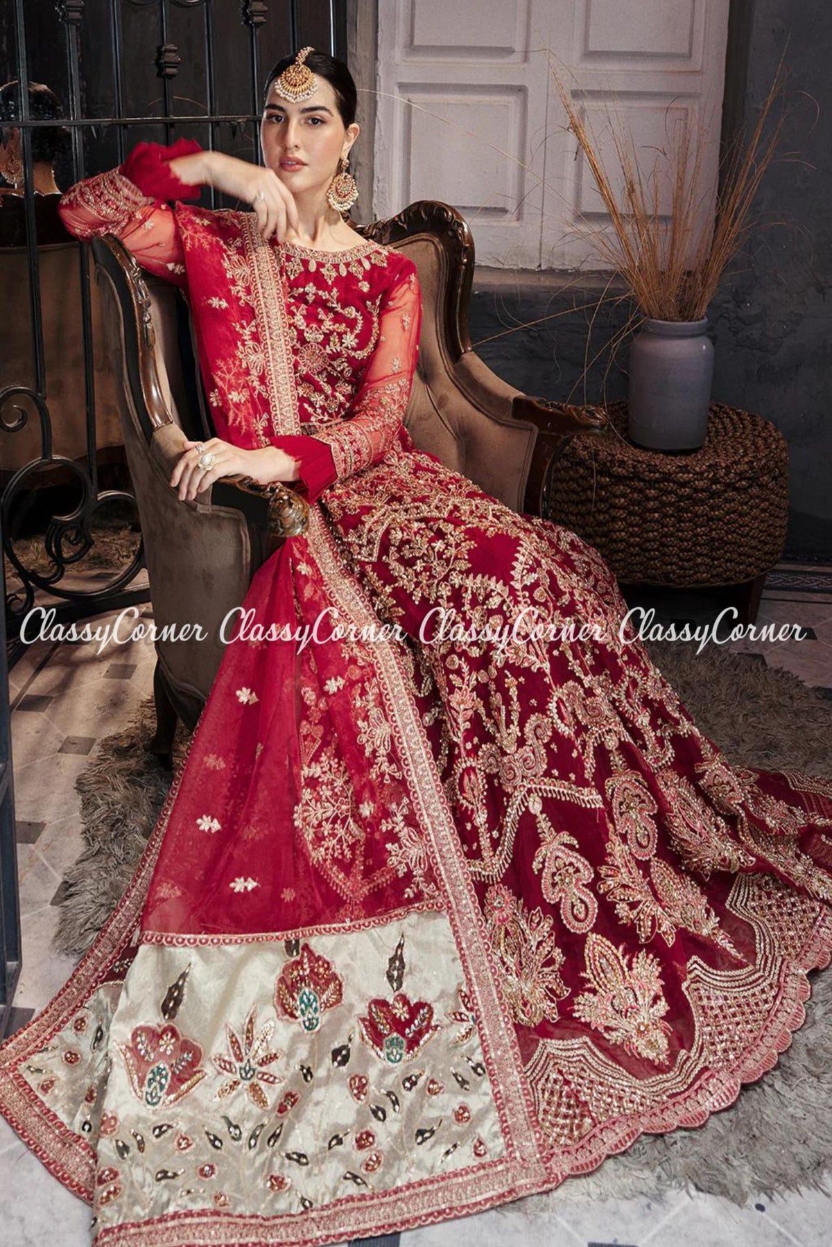 pakistani wedding wear gown