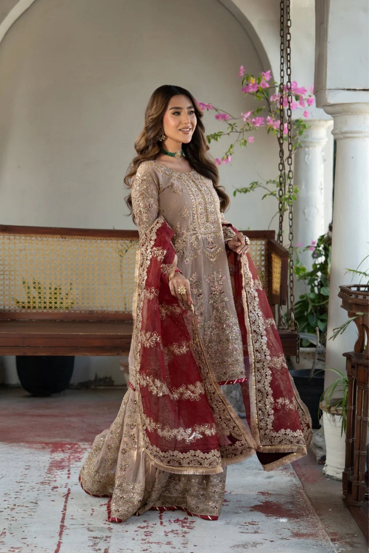 Pakistani Gharara Suit For Wedding 