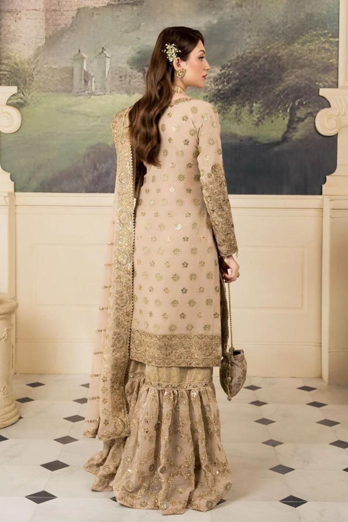 Pakistani Gharara Suit For Wedding 