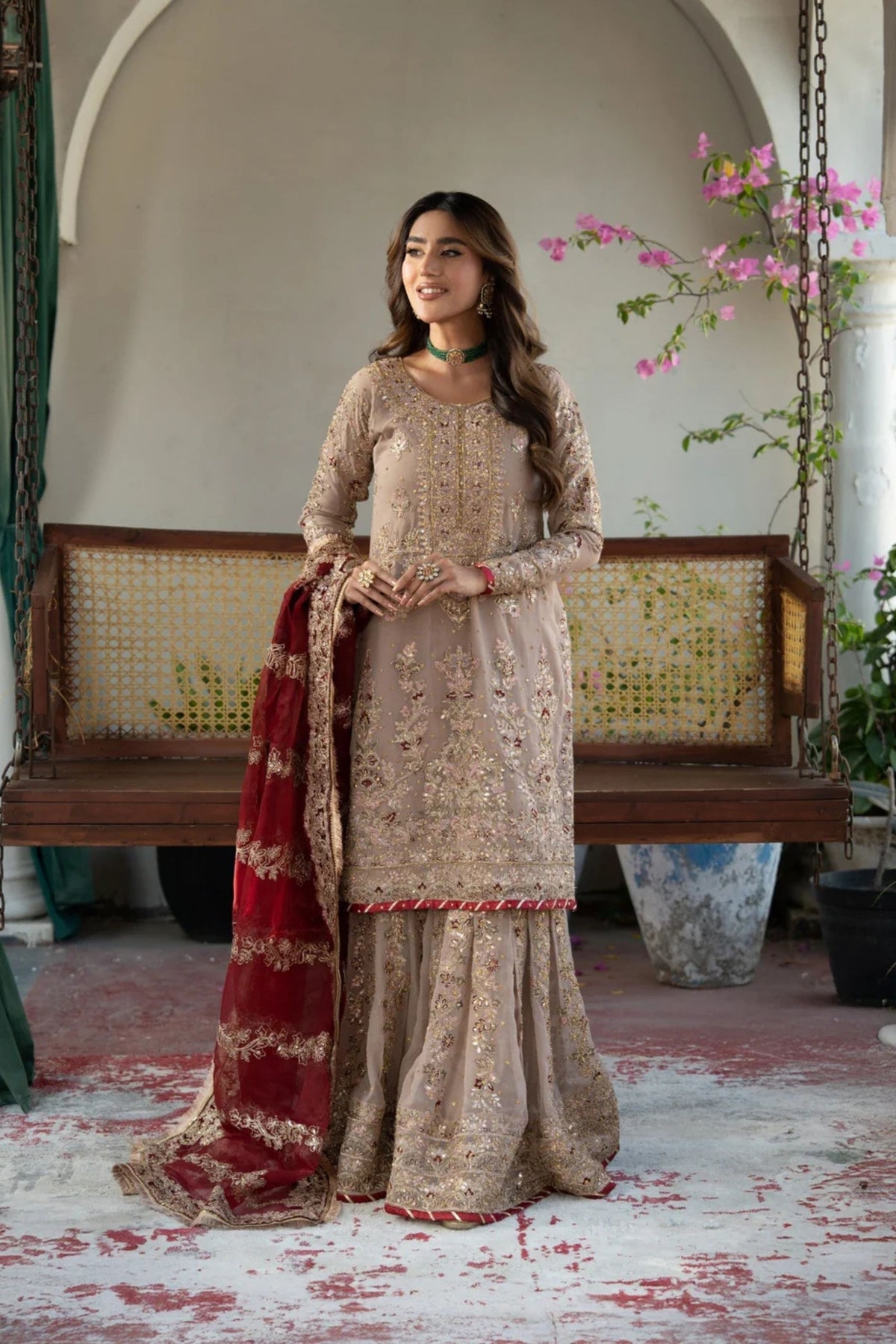 Pakistani Gharara Suit For Wedding 