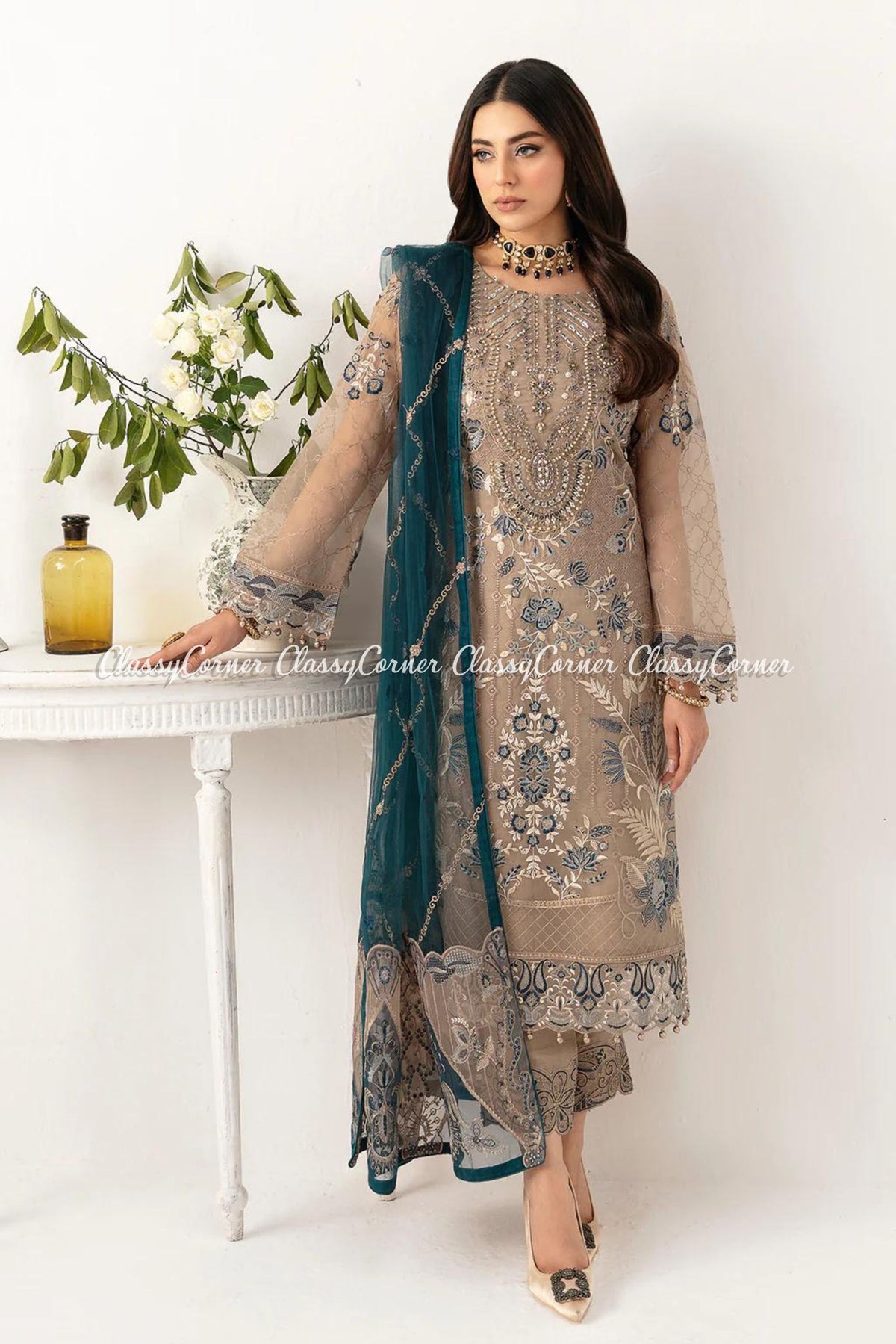 pakistani formal dress for wedding