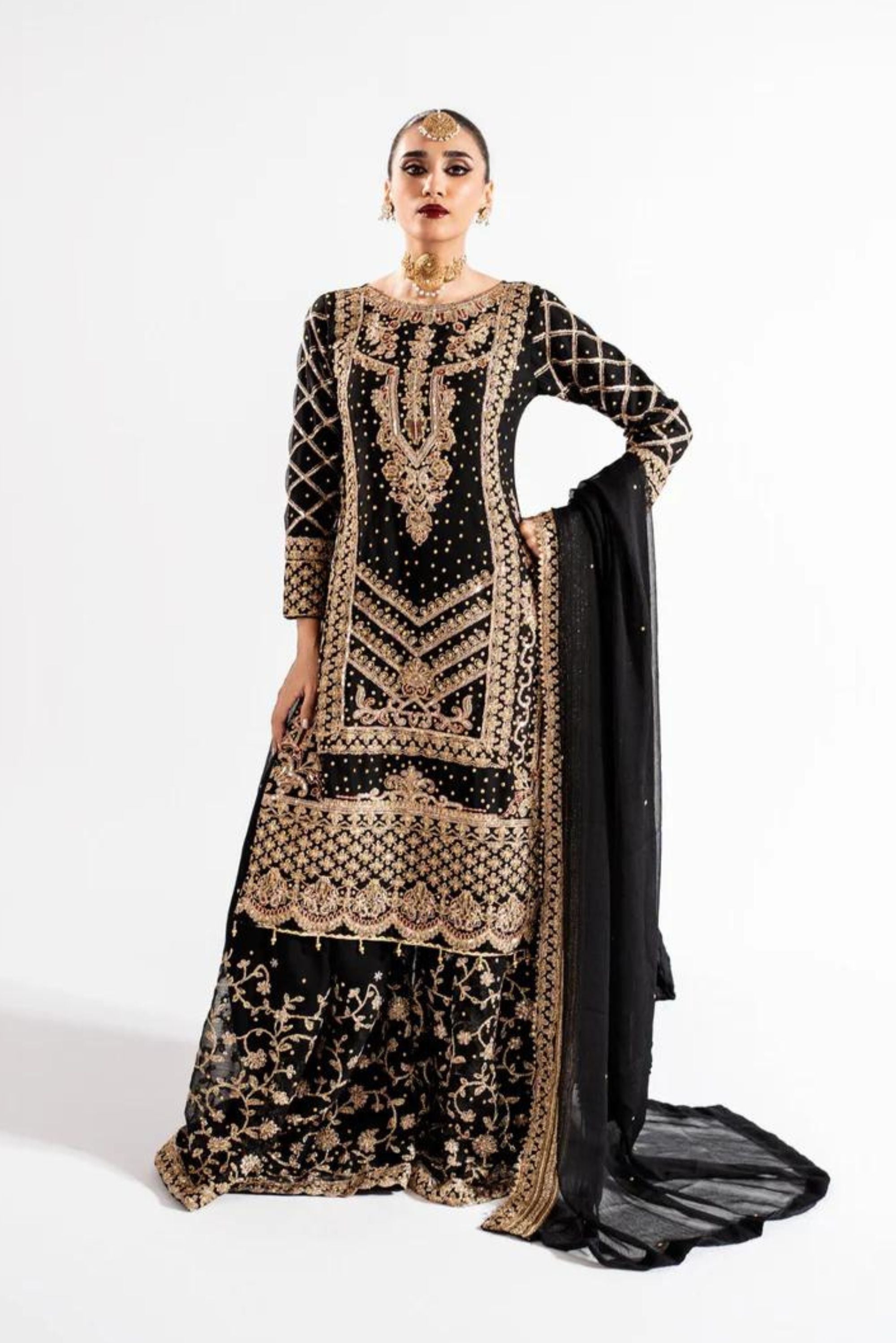 Pakistani Wedding Gharara Suits