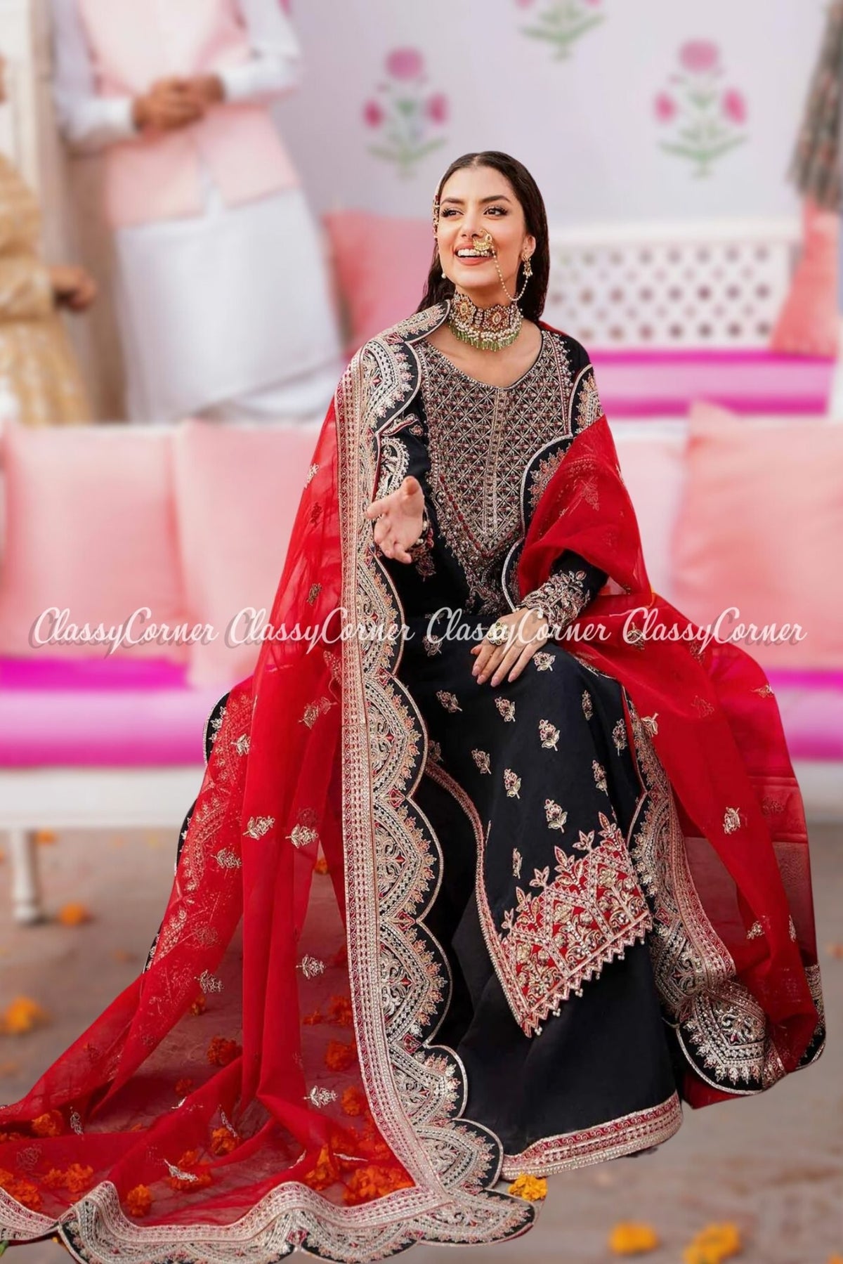 Pakistani wedding ensembles for females