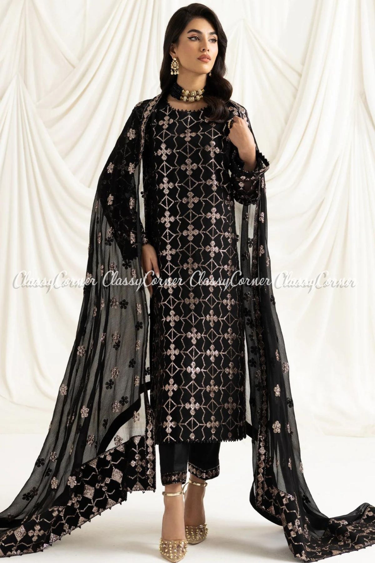 Pakistani Semi Fromal Salwar Kameez Sydney