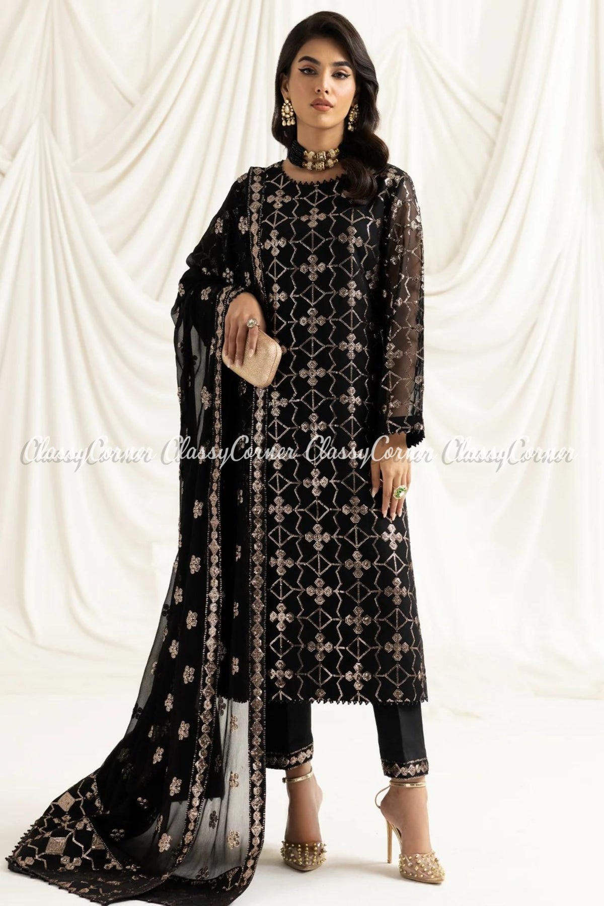 Pakistani Semi Fromal Salwar Kameez Sydney