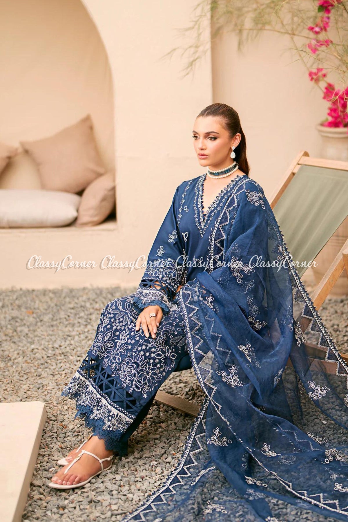 Women Readymade Lawn Suit USA