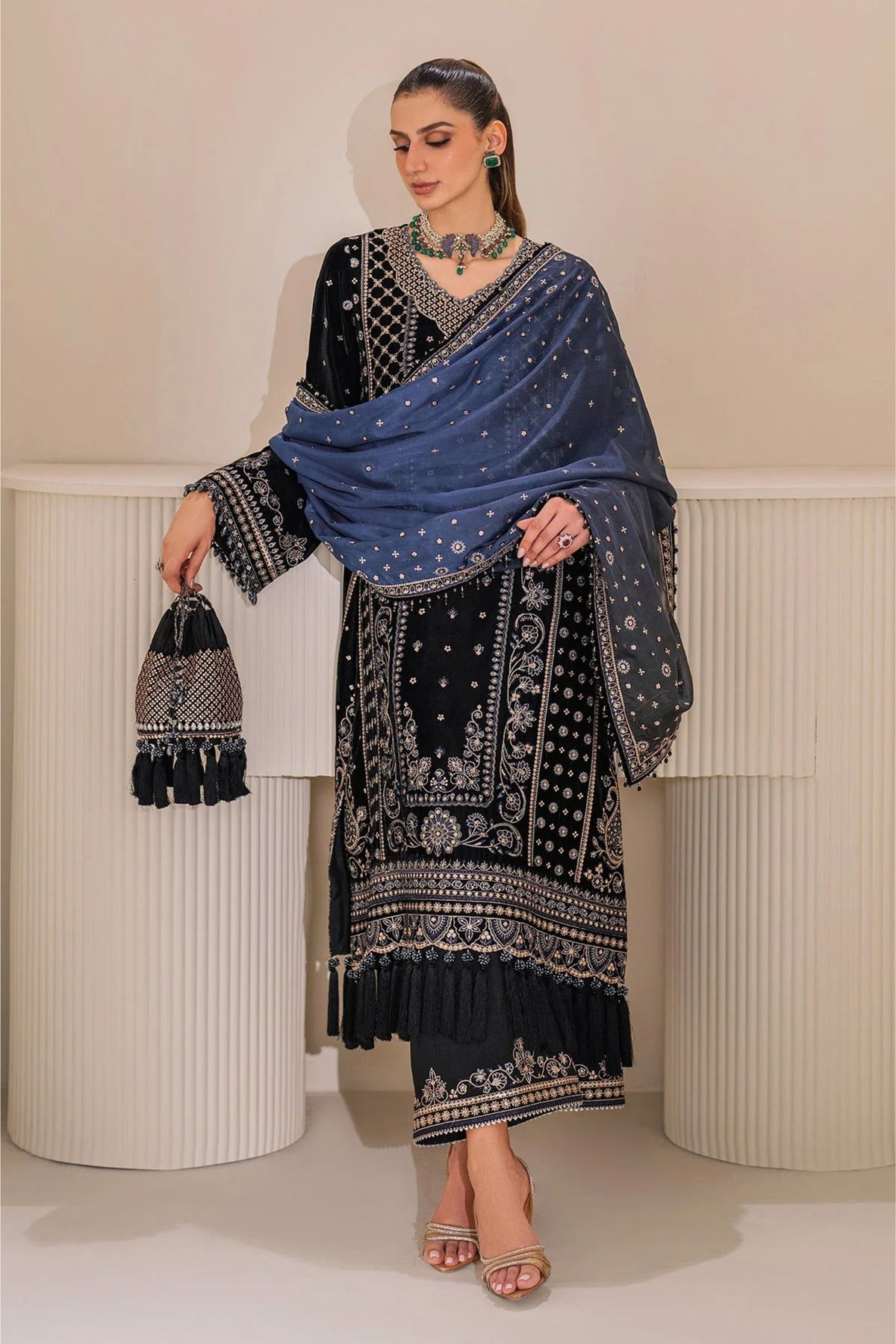 Pakistani Velvet Party Wear Suits Online