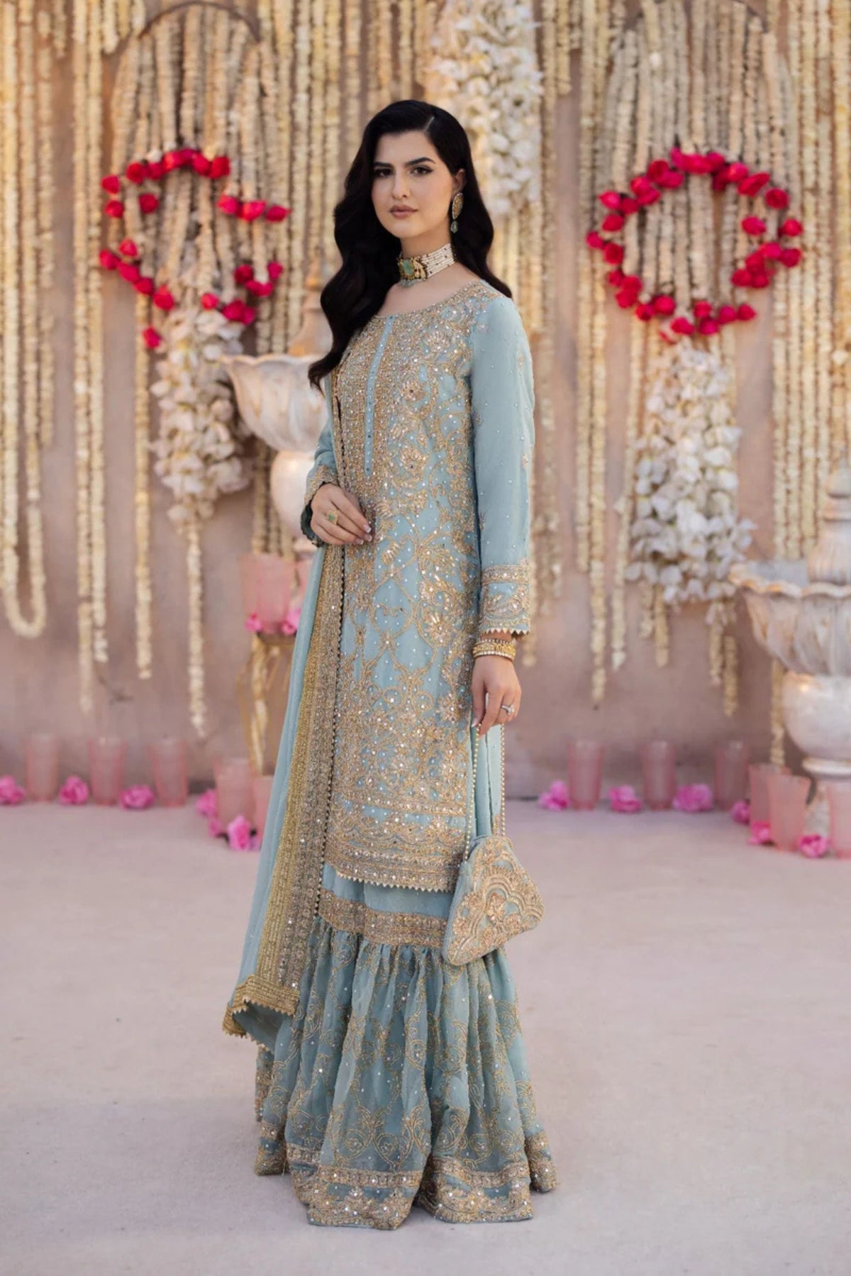 Pakistani Gharara Suit For Wedding