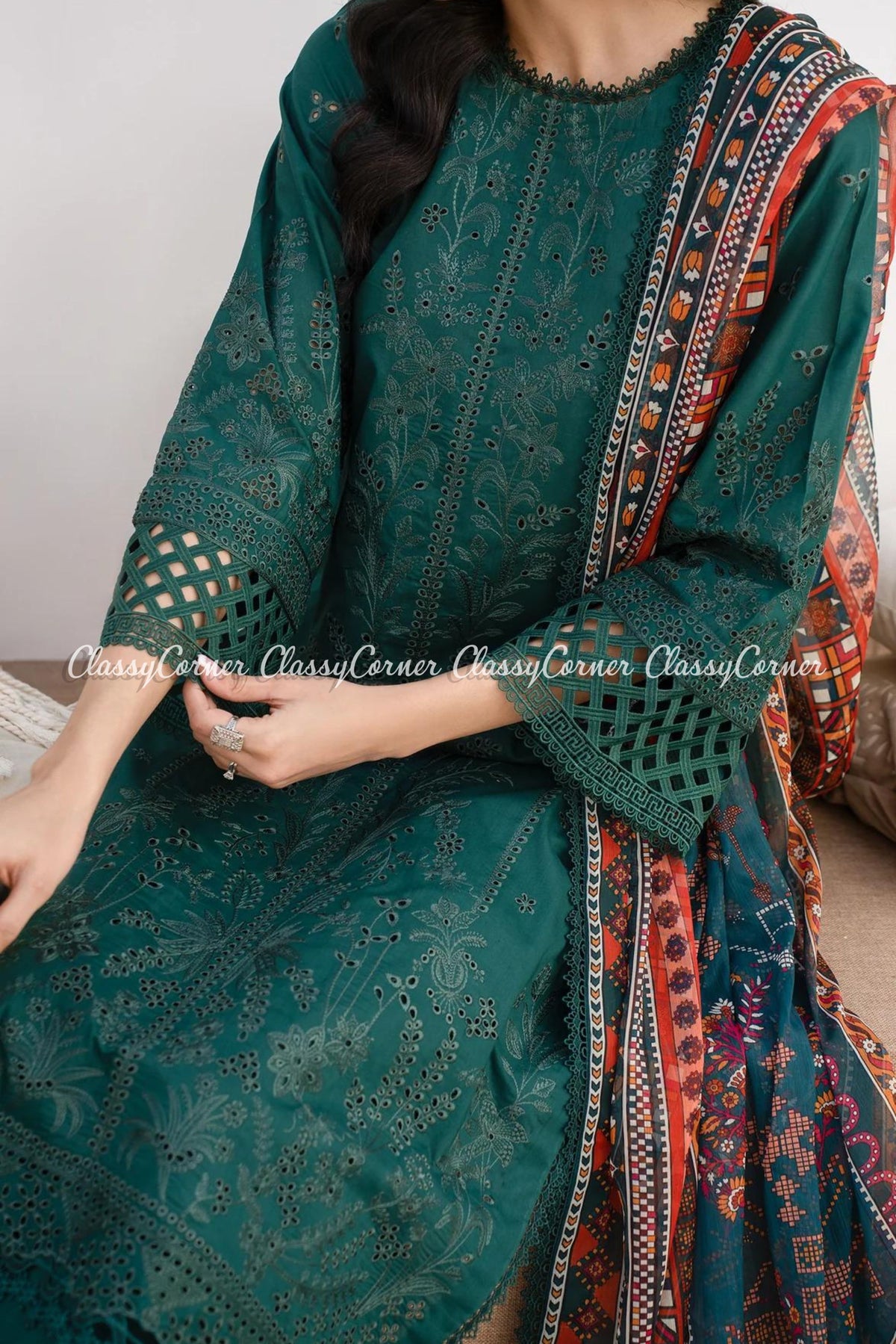 Fancy Pakistani Semi Formal Dress