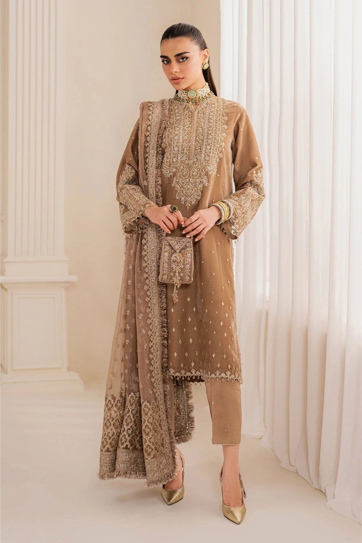  Pakistani Velvet Party Wear Suits Online