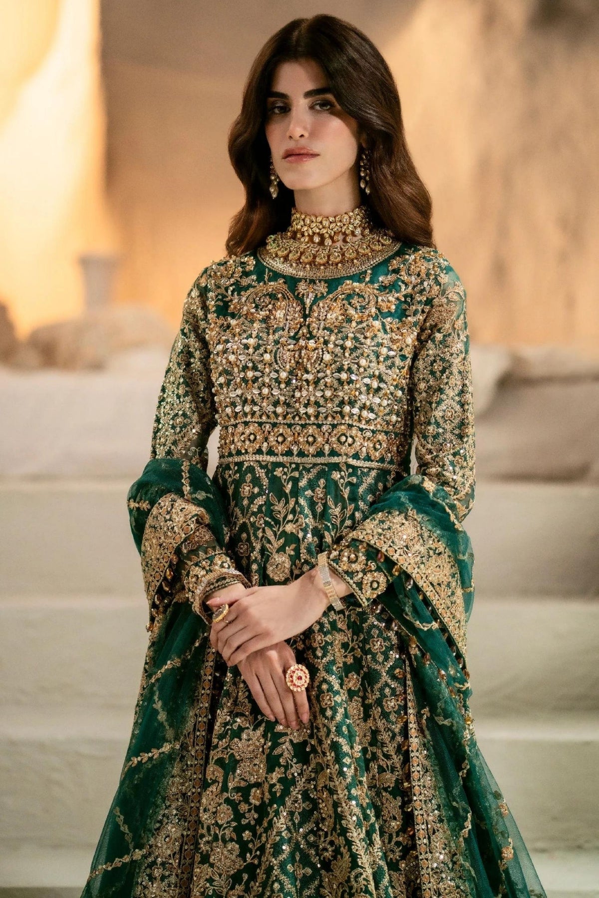 Pakistani Mehndi Night Outfit For Brides