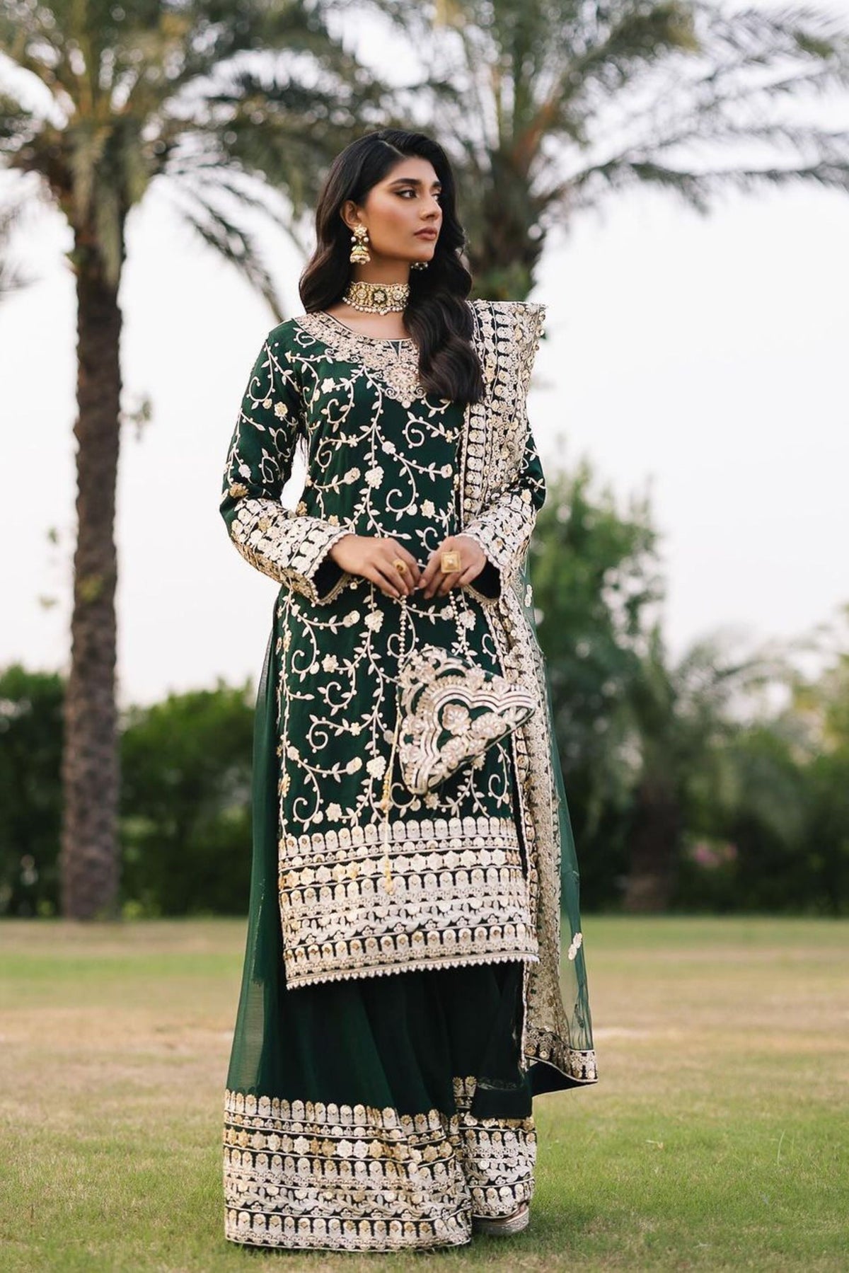 Mehndi Wear Pakistani Suits