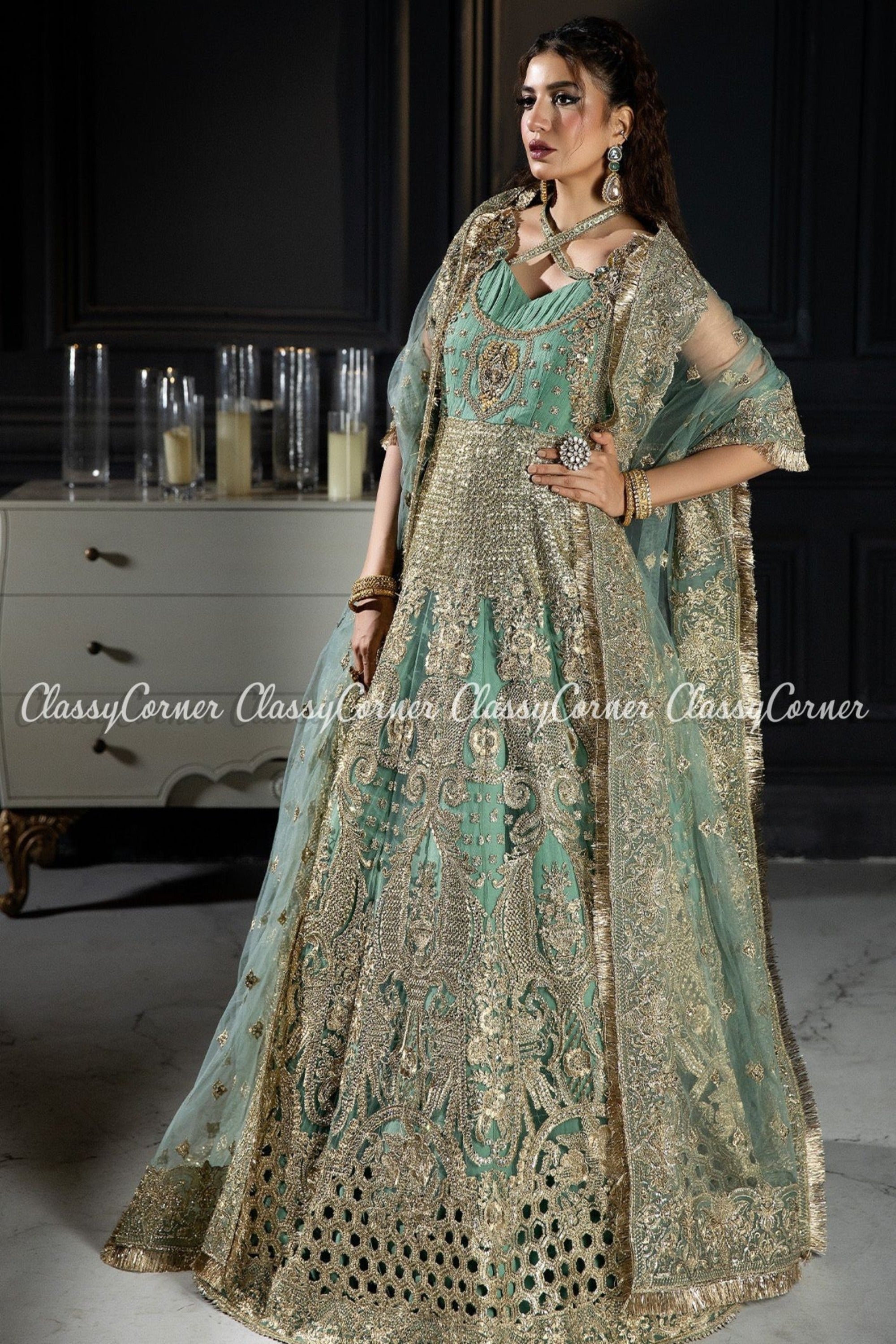 Pakistani wedding gowns for Brides