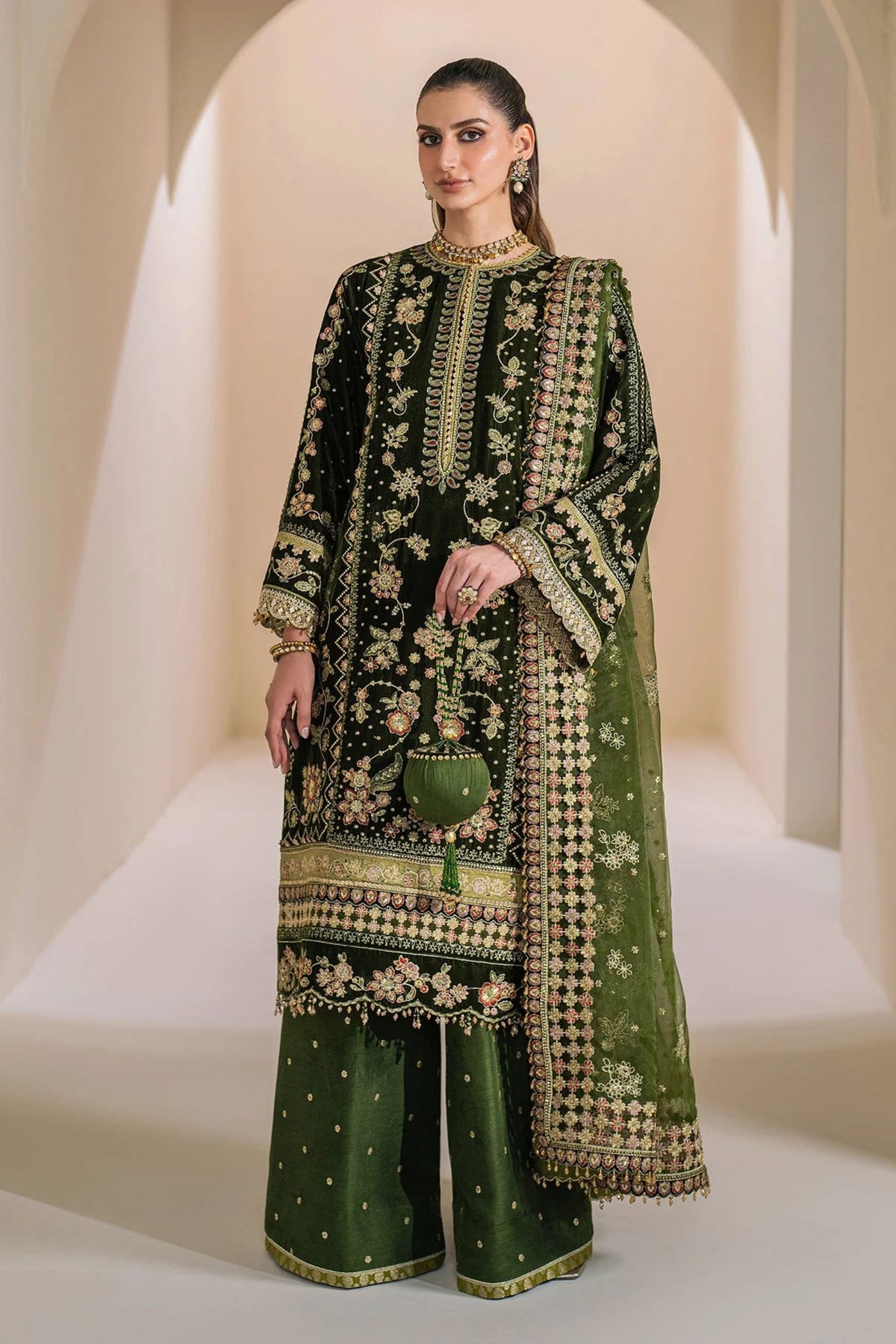  Pakistani Velvet Party Wear Suits Online