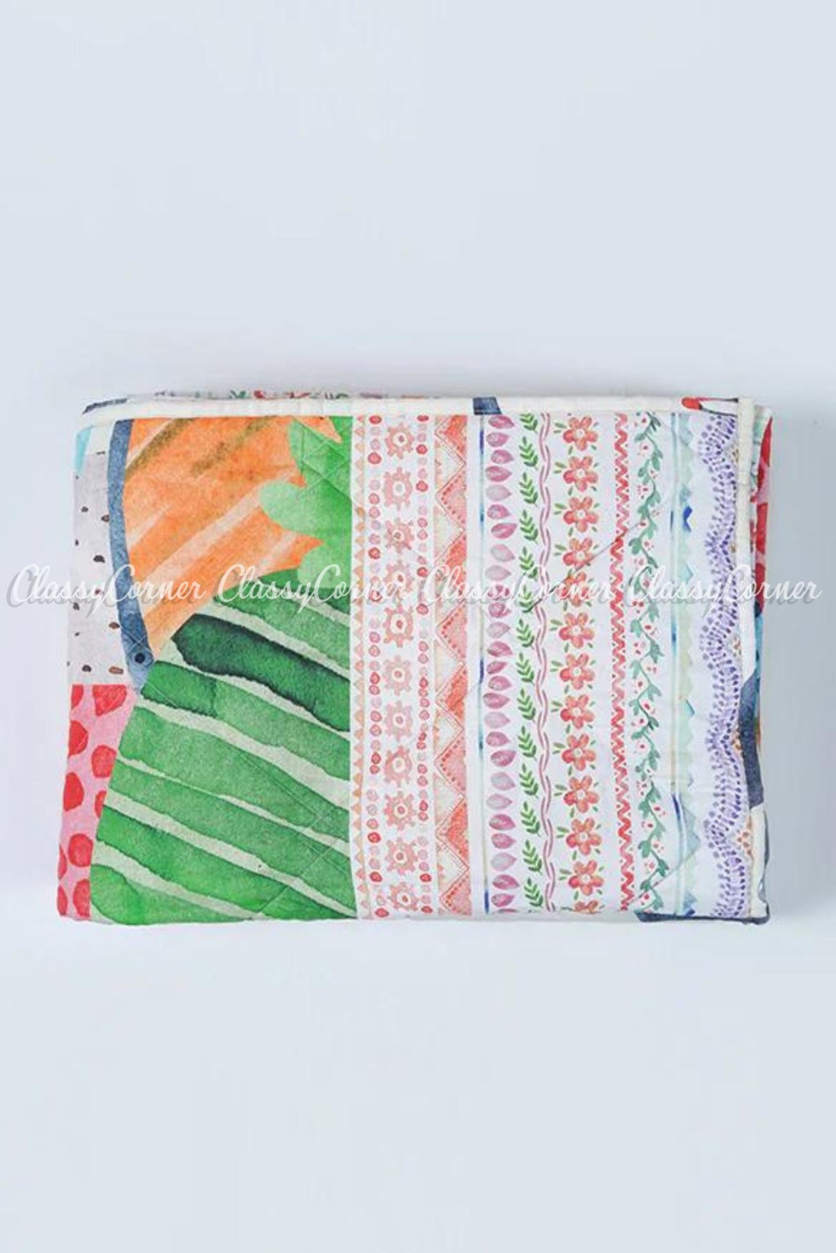 Multicolor Printed Cotton Bedset