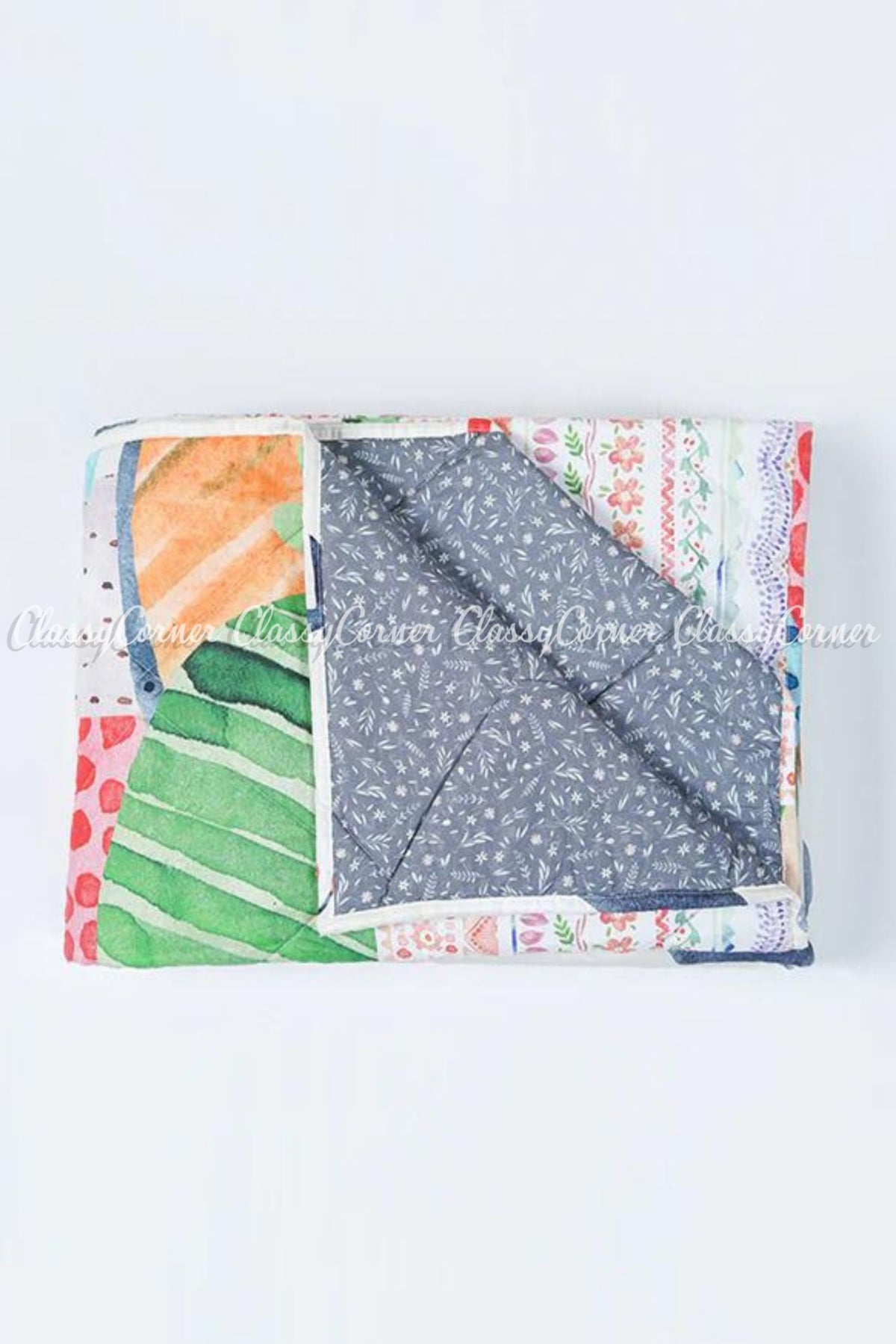 Multicolor Printed Cotton Bedset