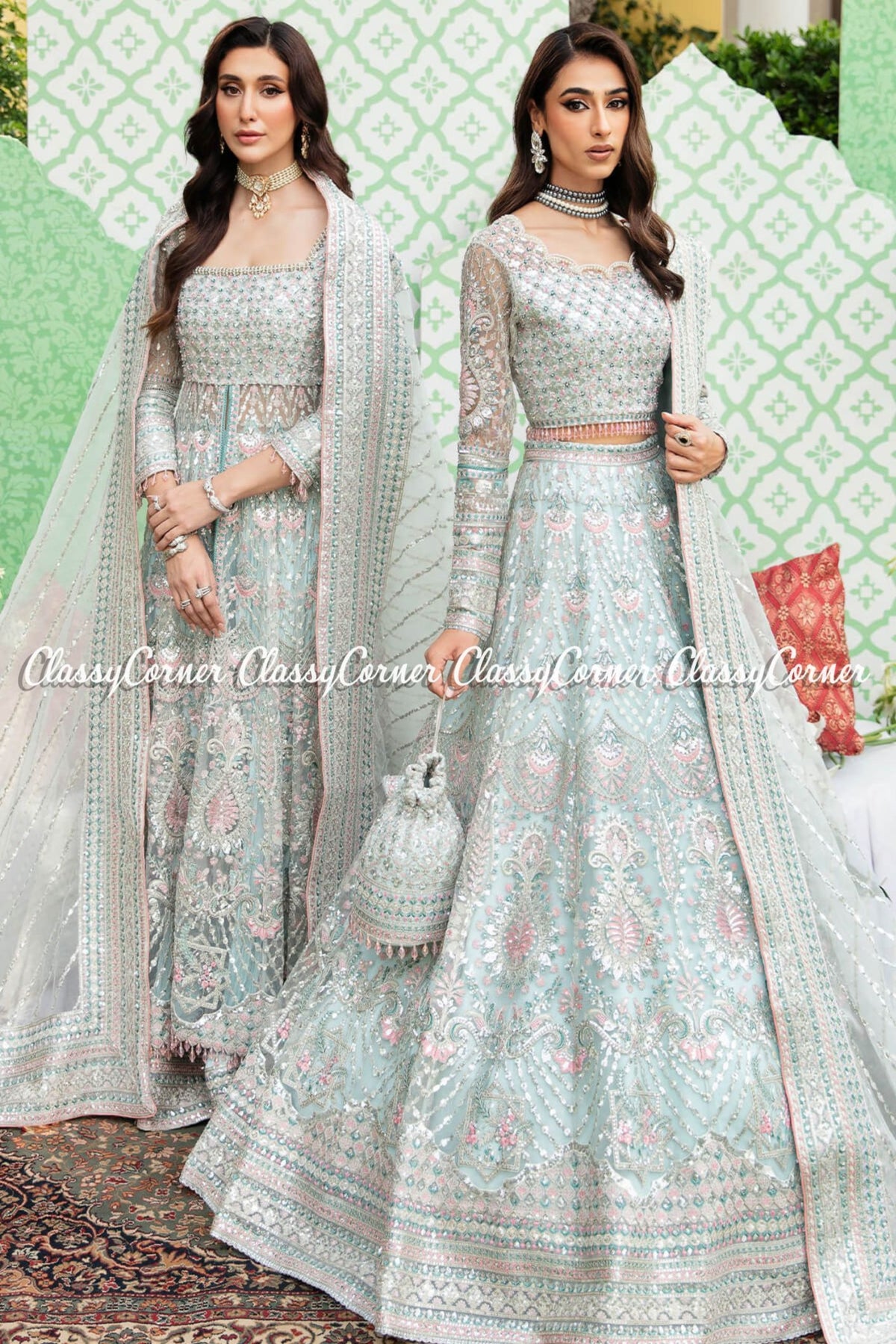 Pakistani wedding ensembles for females