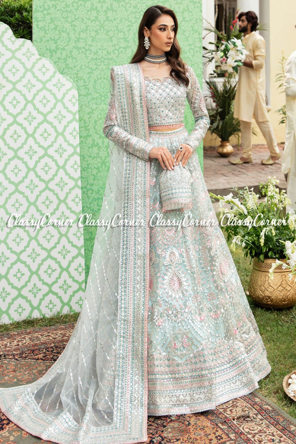 Pakistani wedding ensembles for females