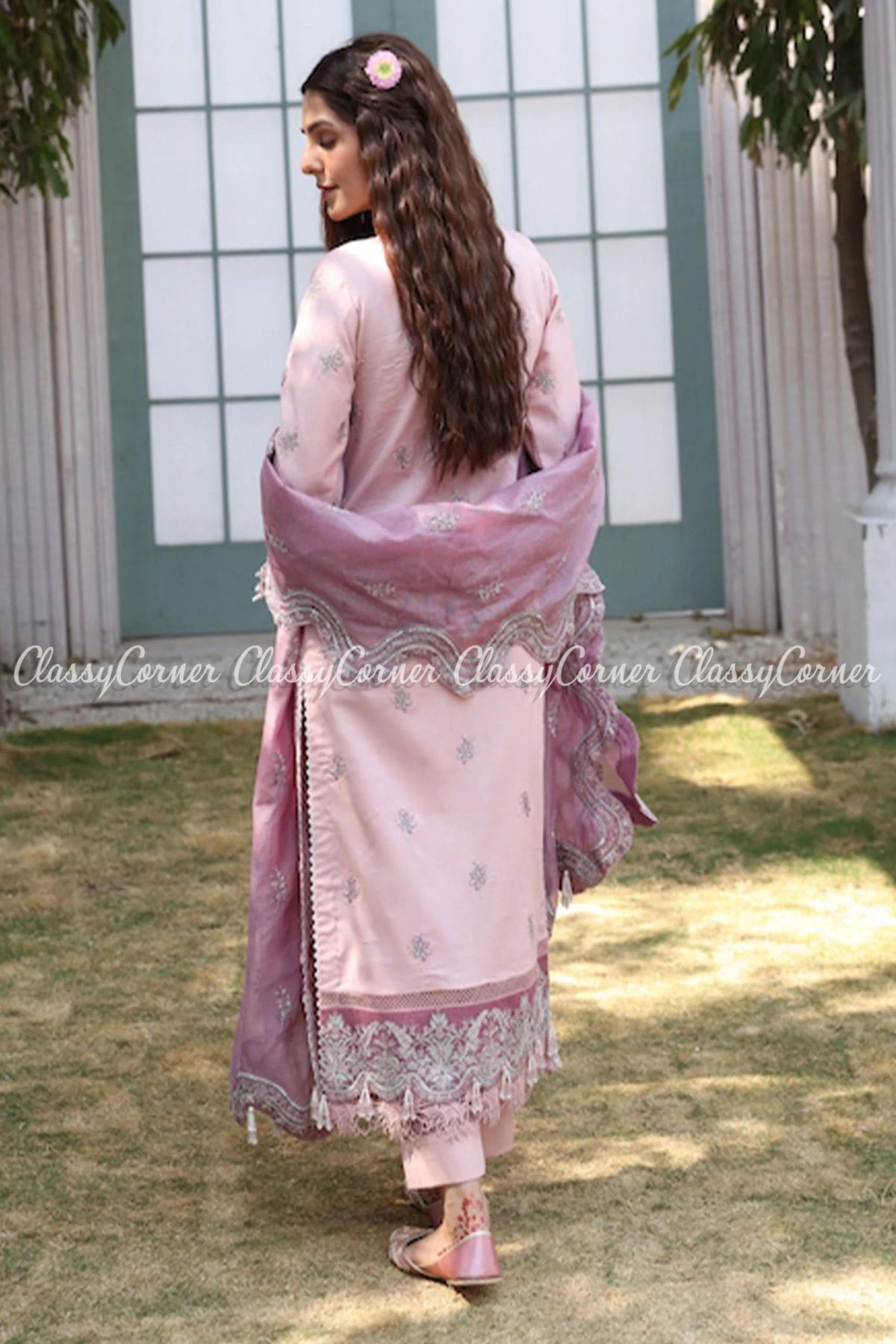 Lilac Lawn Embroidered Formal Wear Salwar Kameez