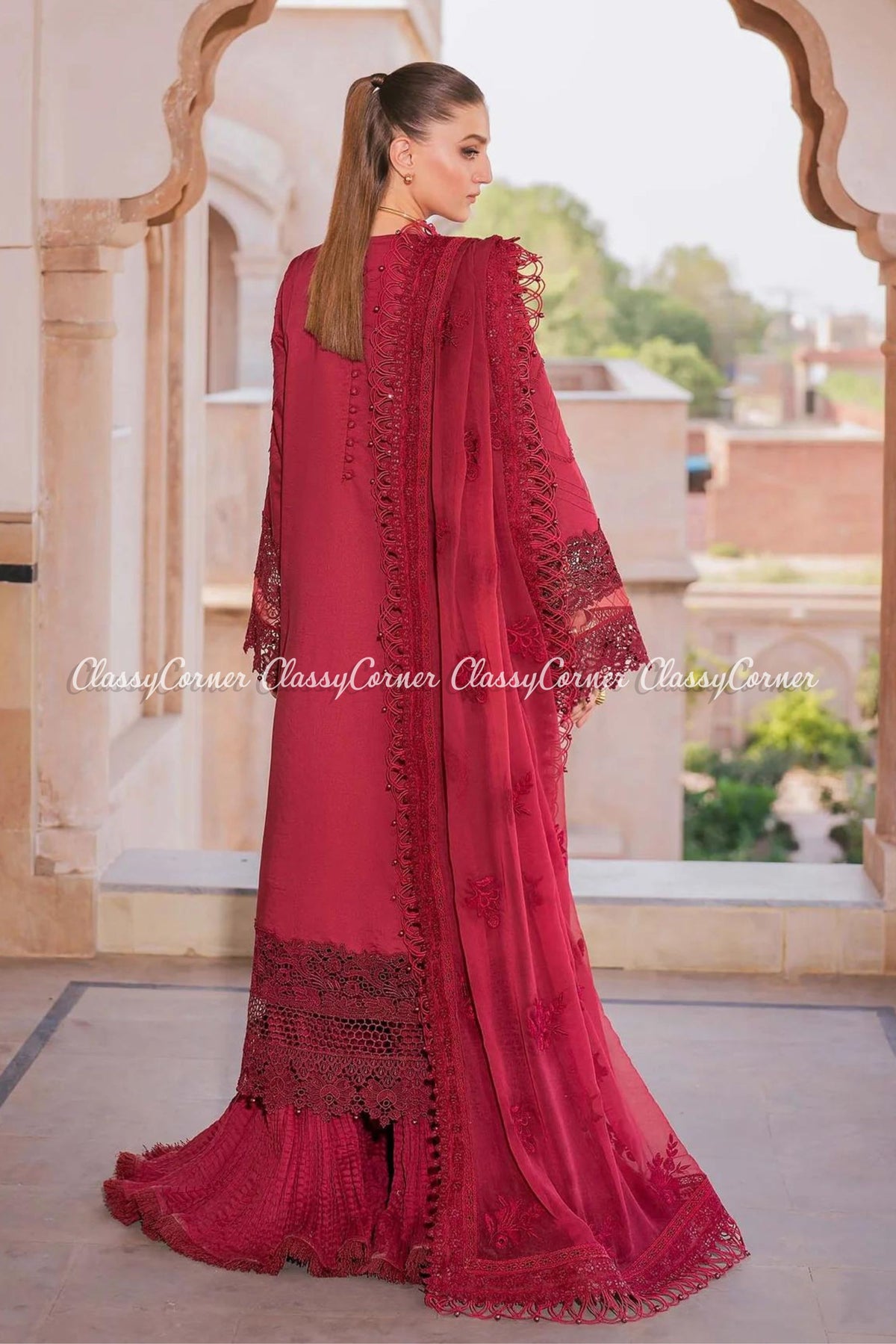 Pakistani formal dress for wedding