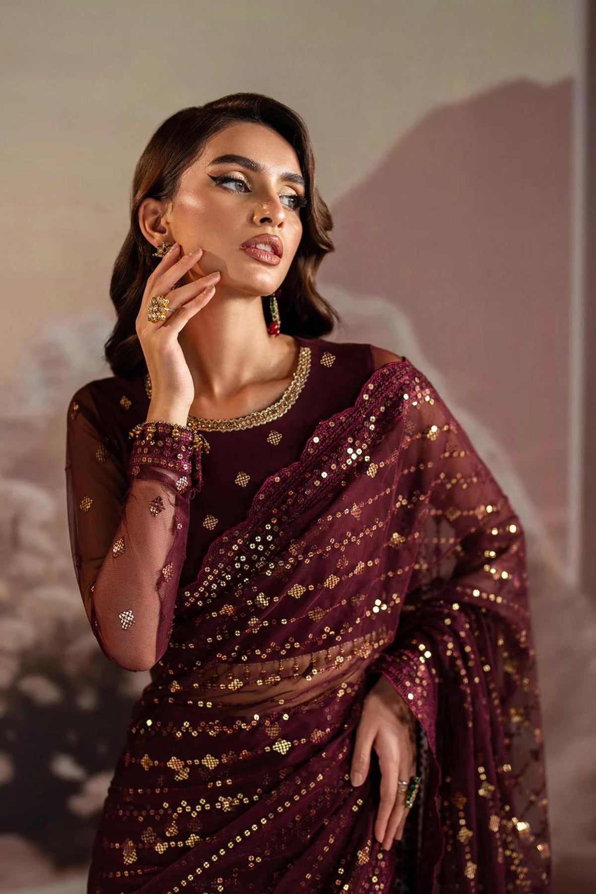 Pakistani Wedding Saree For Women