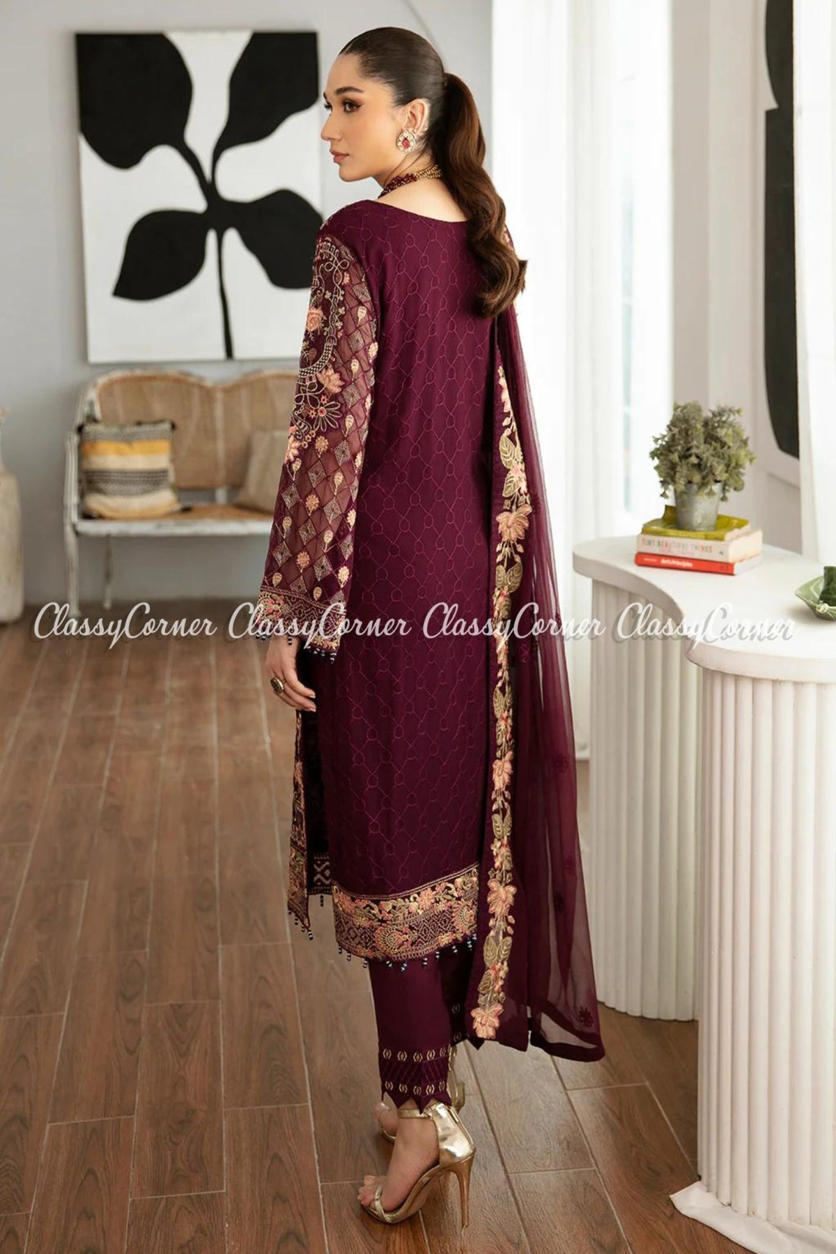 formal dress for pakistani wedding 