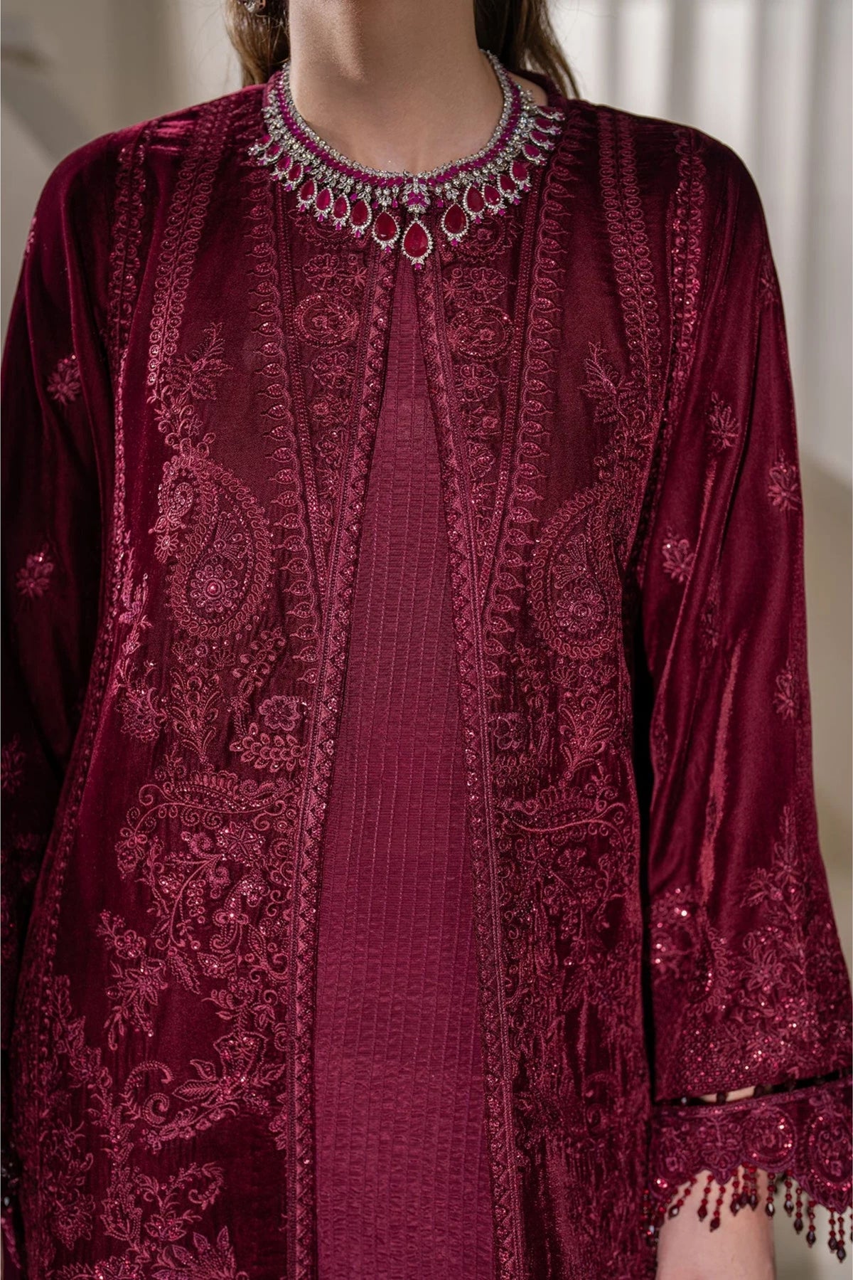  Pakistani Velvet Party Wear Suits Online