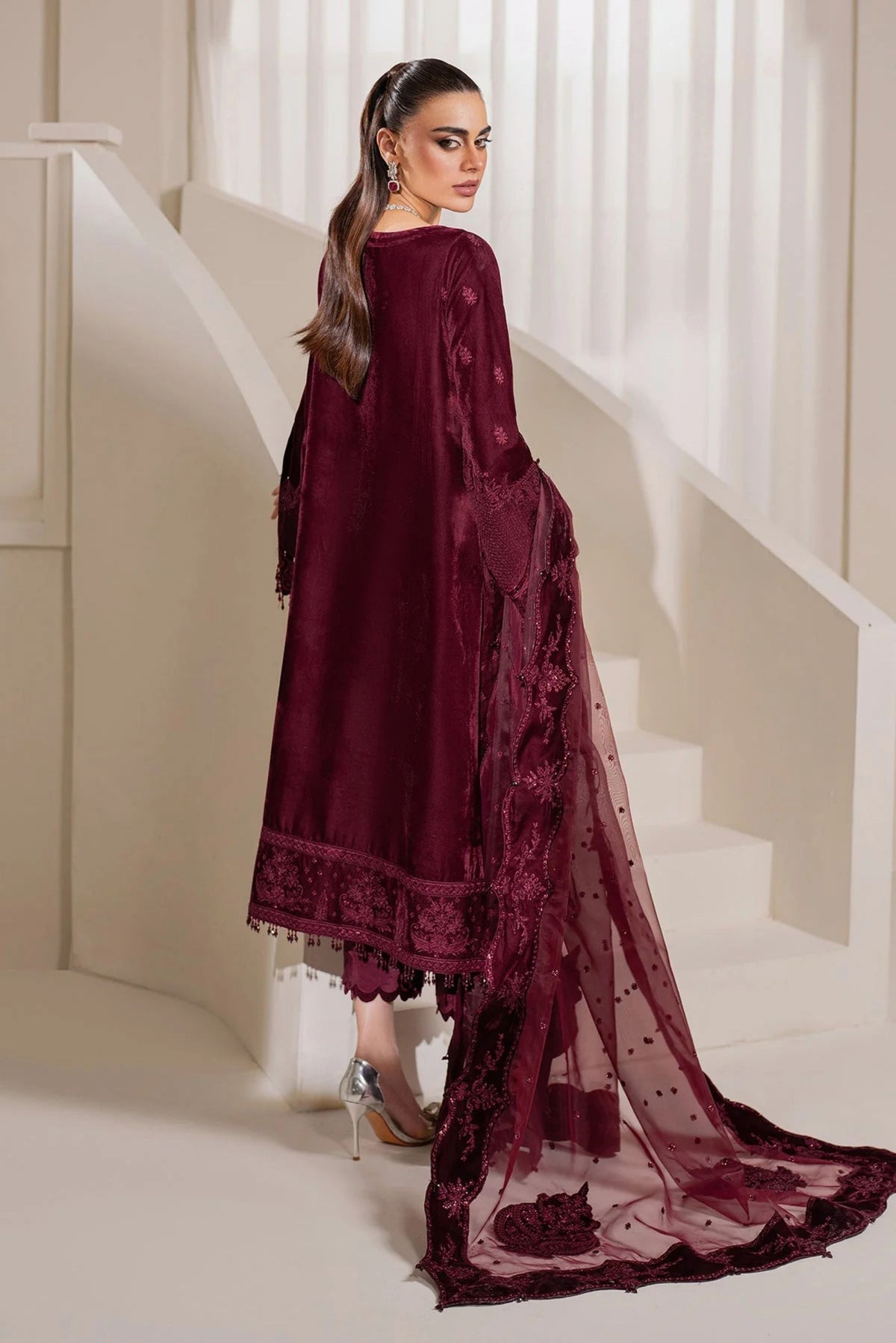  Pakistani Velvet Party Wear Suits Online