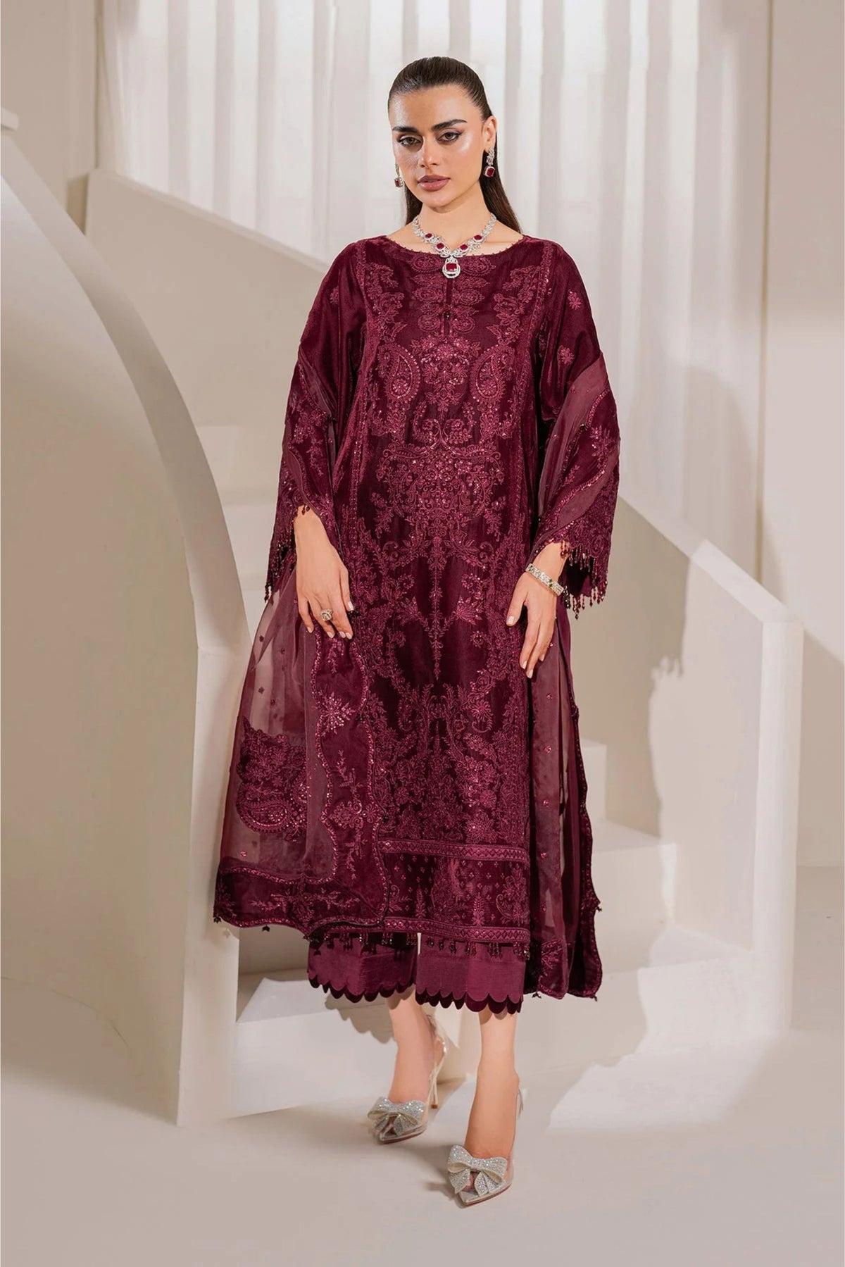  Pakistani Velvet Party Wear Suits Online