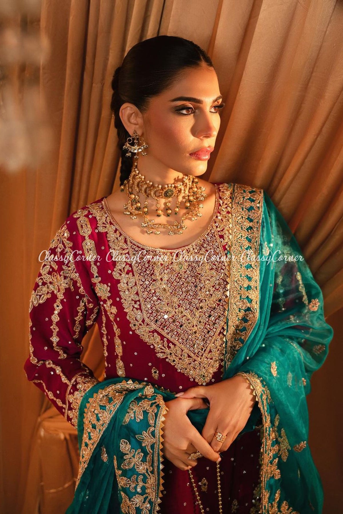 Traditional Pakistani Wedding Gharara