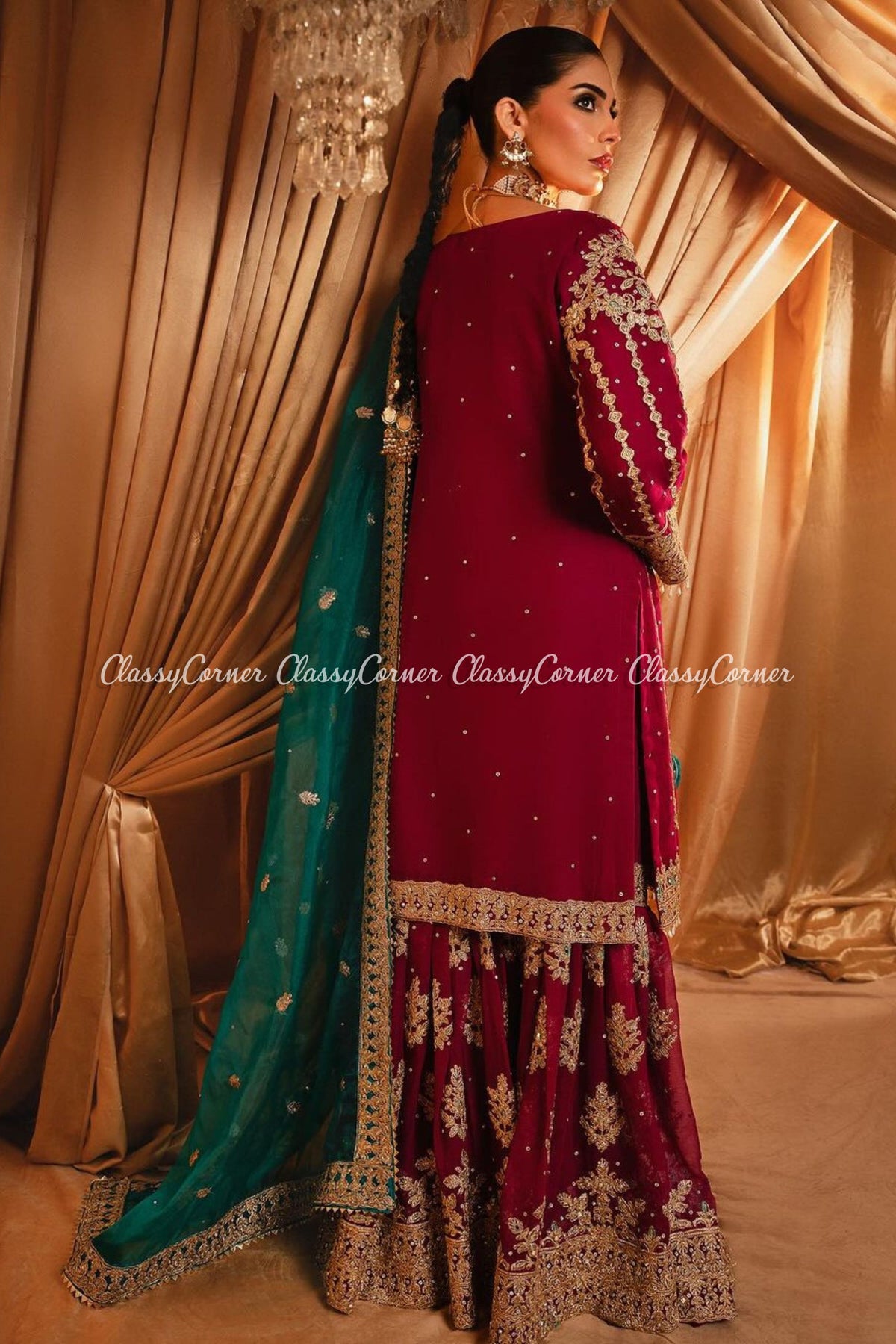 Traditional Pakistani Wedding Gharara