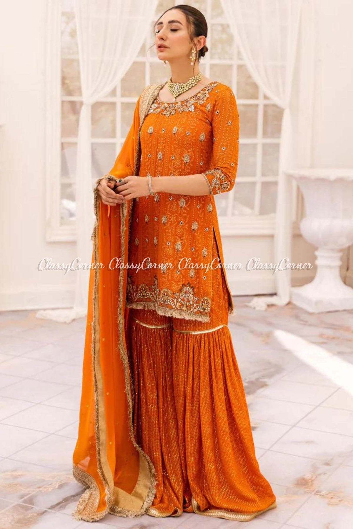 Gharara for mehndi night