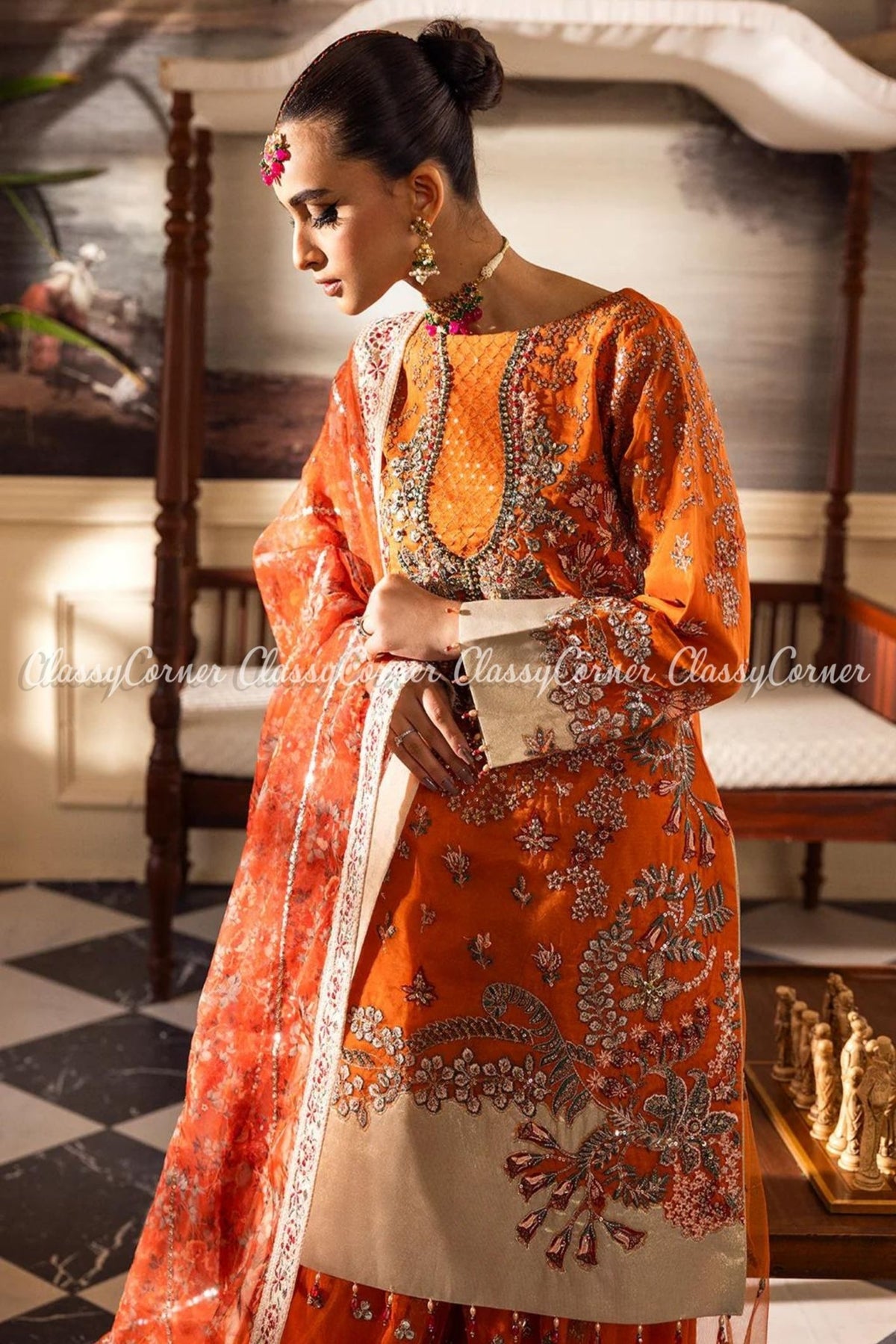 Pakistani wedding Sharara suits