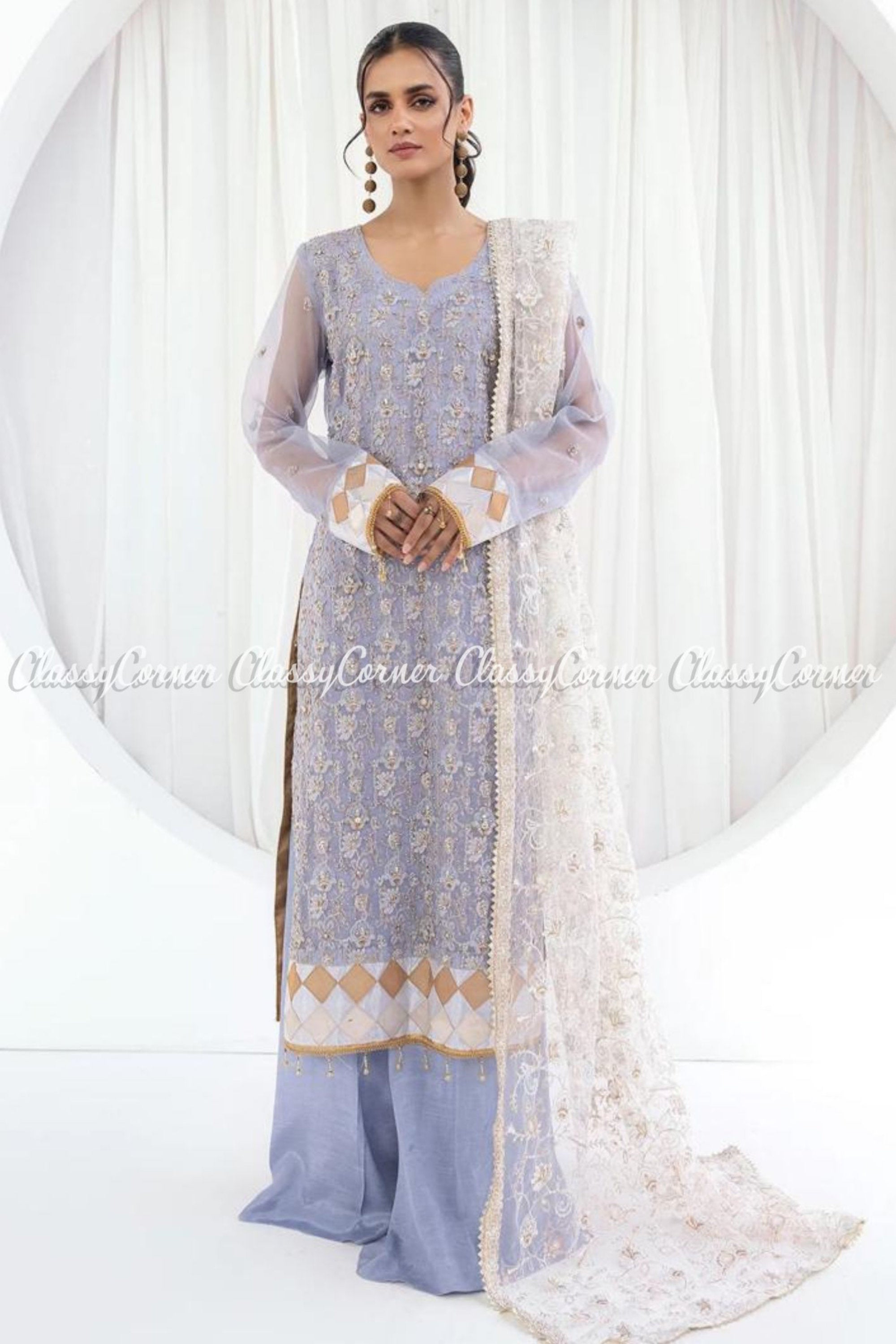 Pakistani wedding Sharara suits