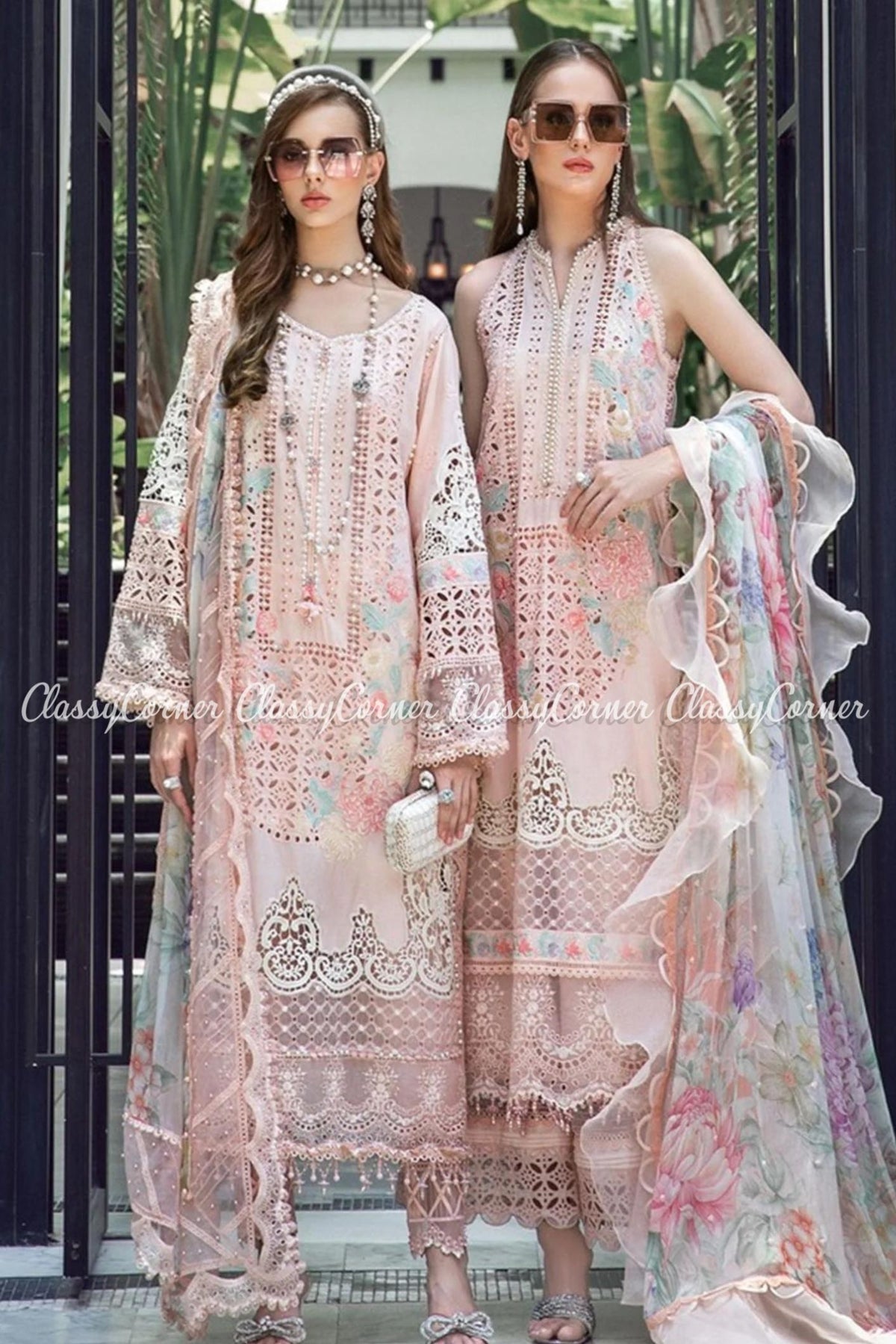 Pink Lawn Embroidered Pakistani Salwar Kameez