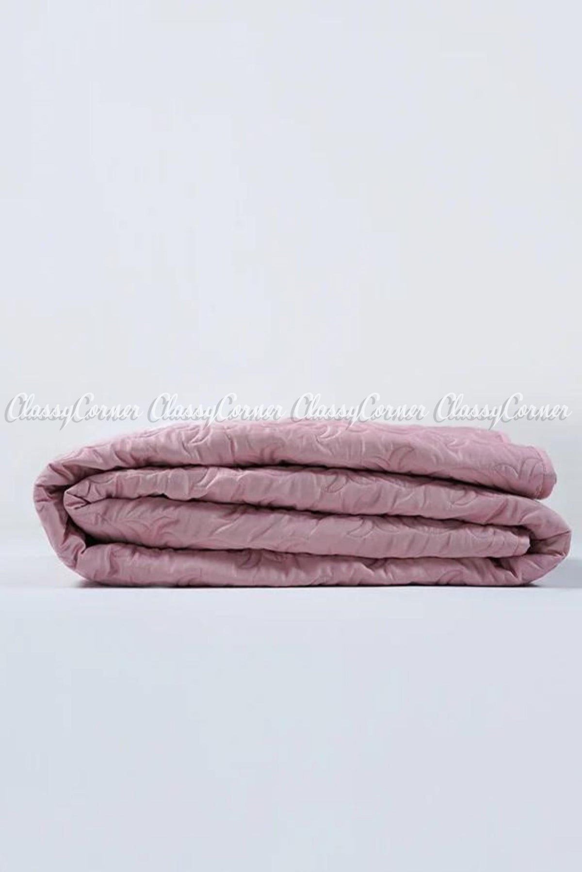 White Pink Cotton Sateen Floral Printed Bed Set