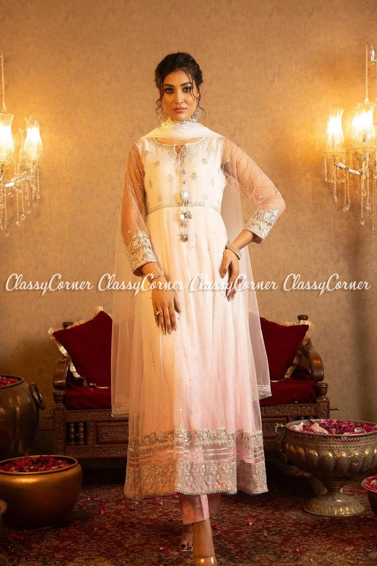 Pakistani shade dresses for ladies