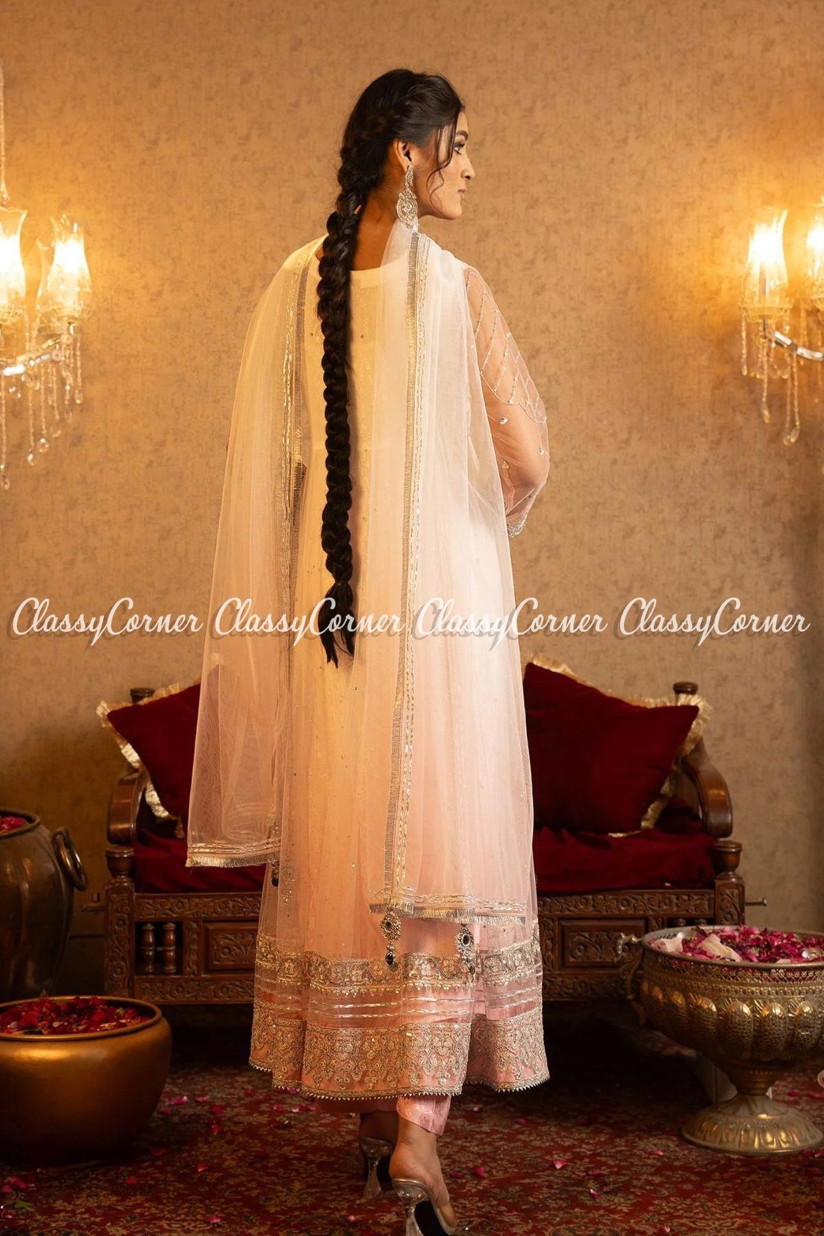 Pakistani shade dresses for ladies