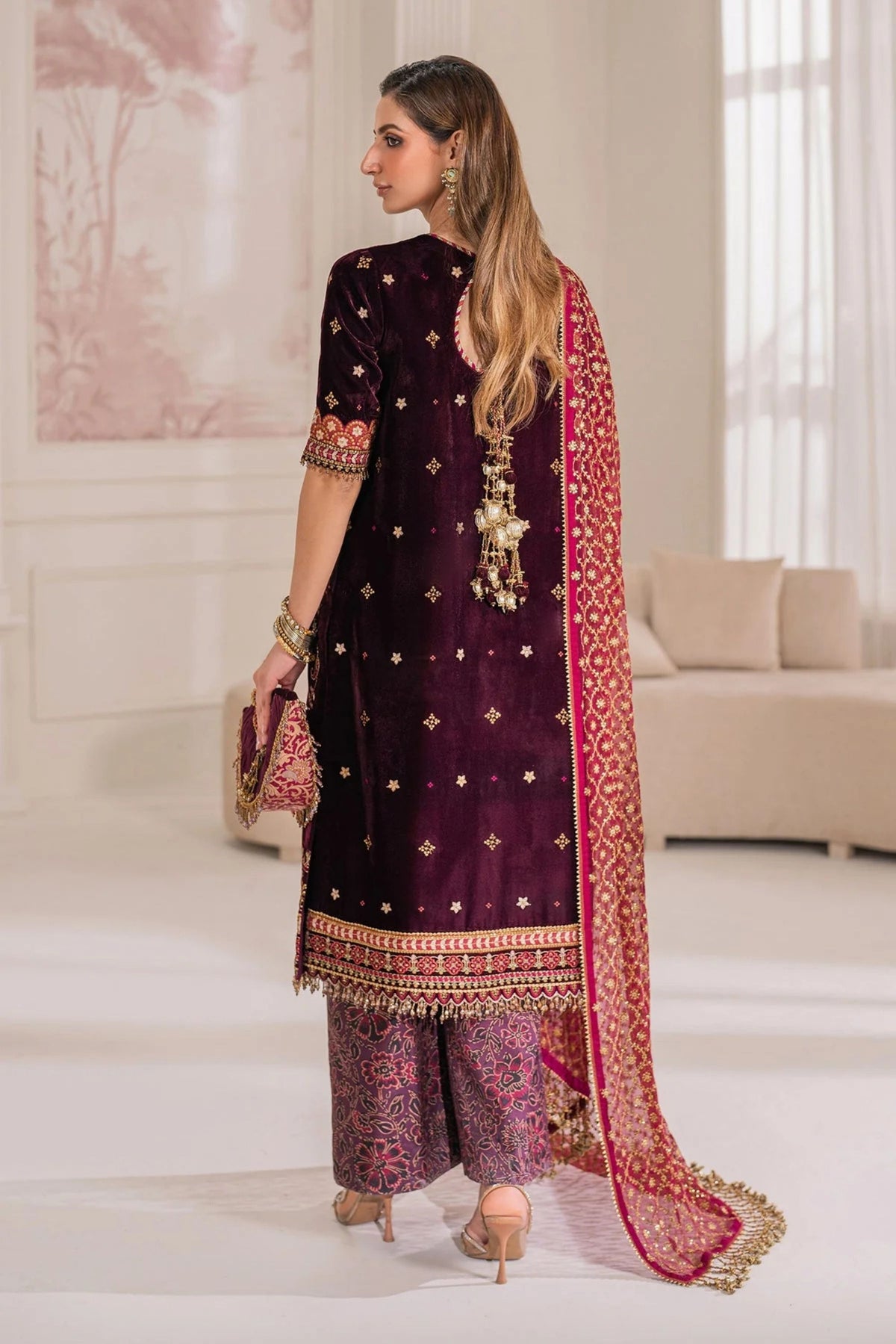 Pakistani Velvet Party Wear Suits Online