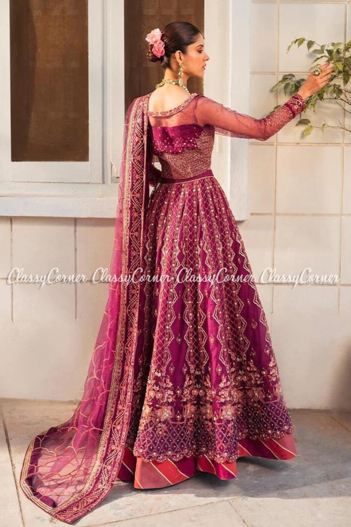 Pakistani Purple Lehenga Choli