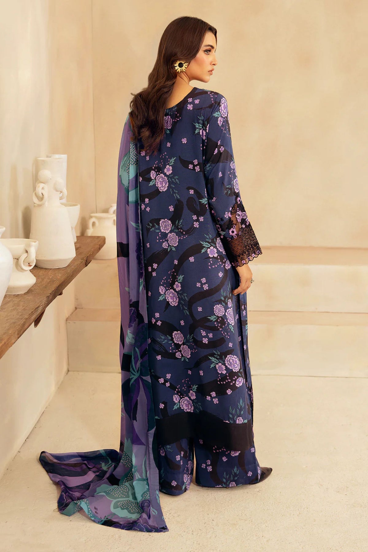 Pakistani Semi Formal Wear Attire For Women 