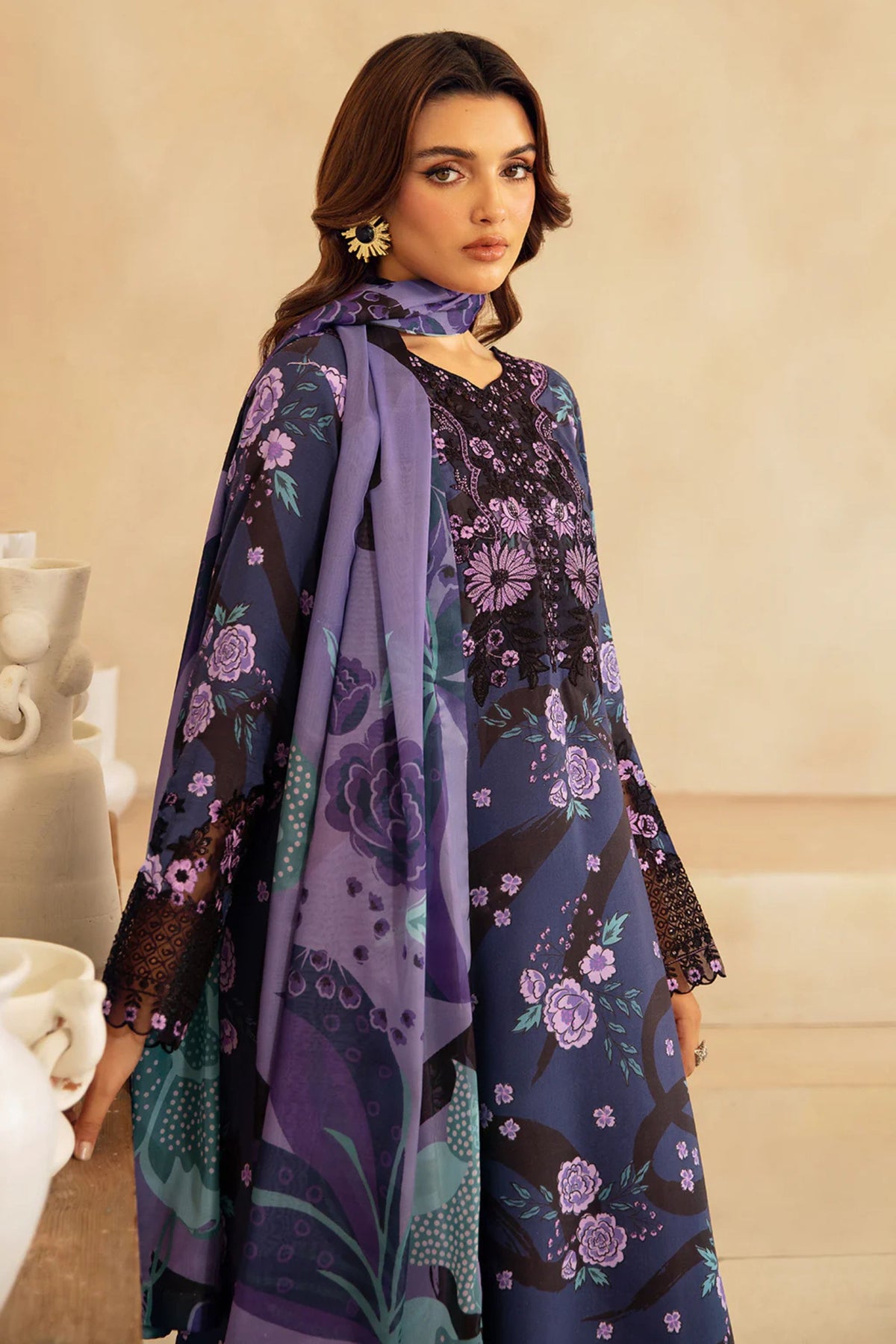 Pakistani Semi Formal Wear Attire For Women 