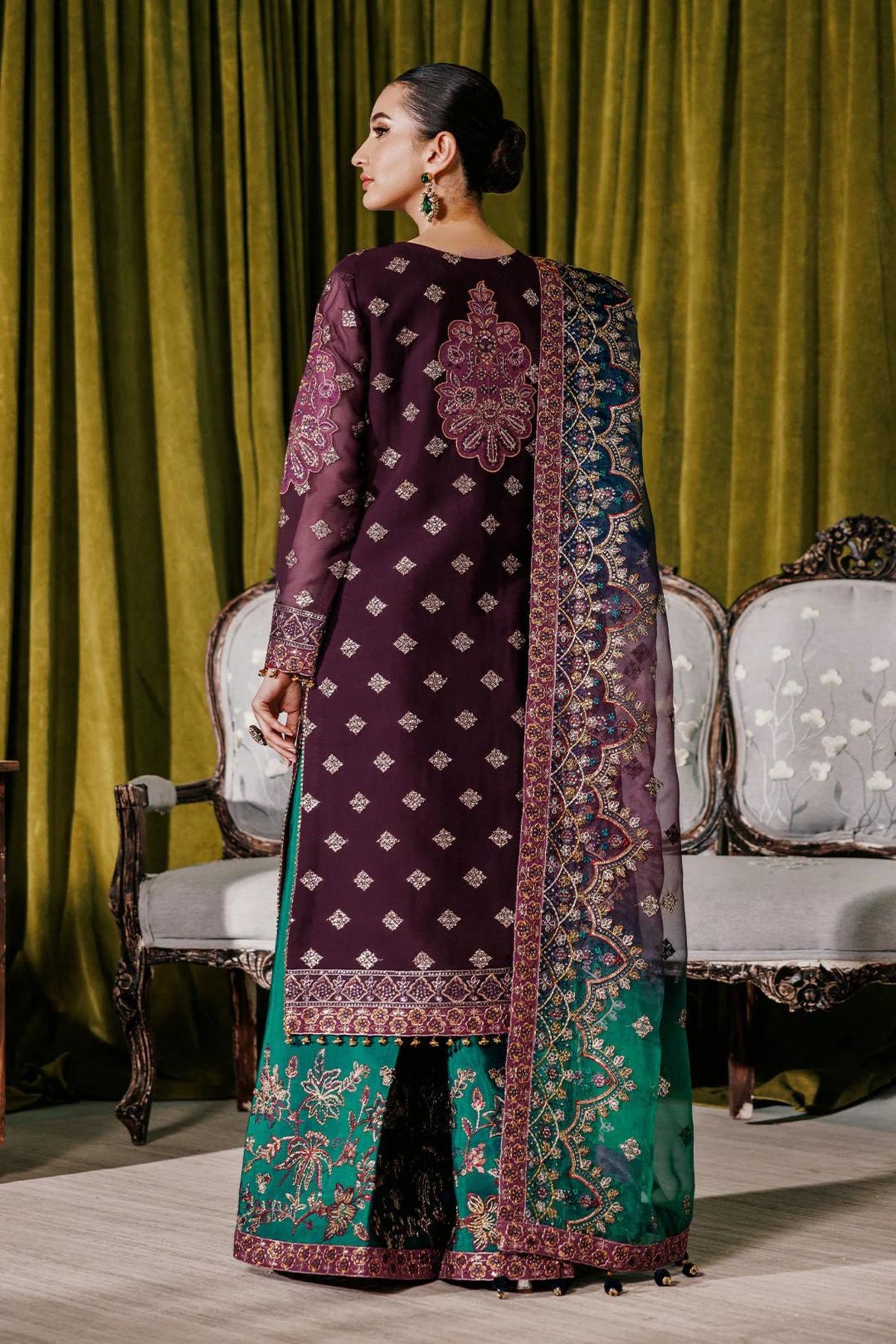 Pakistani Formal Wedding Sharara Suits