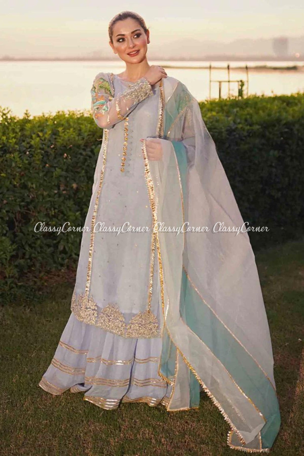 Pakistani wedding Sharara suits